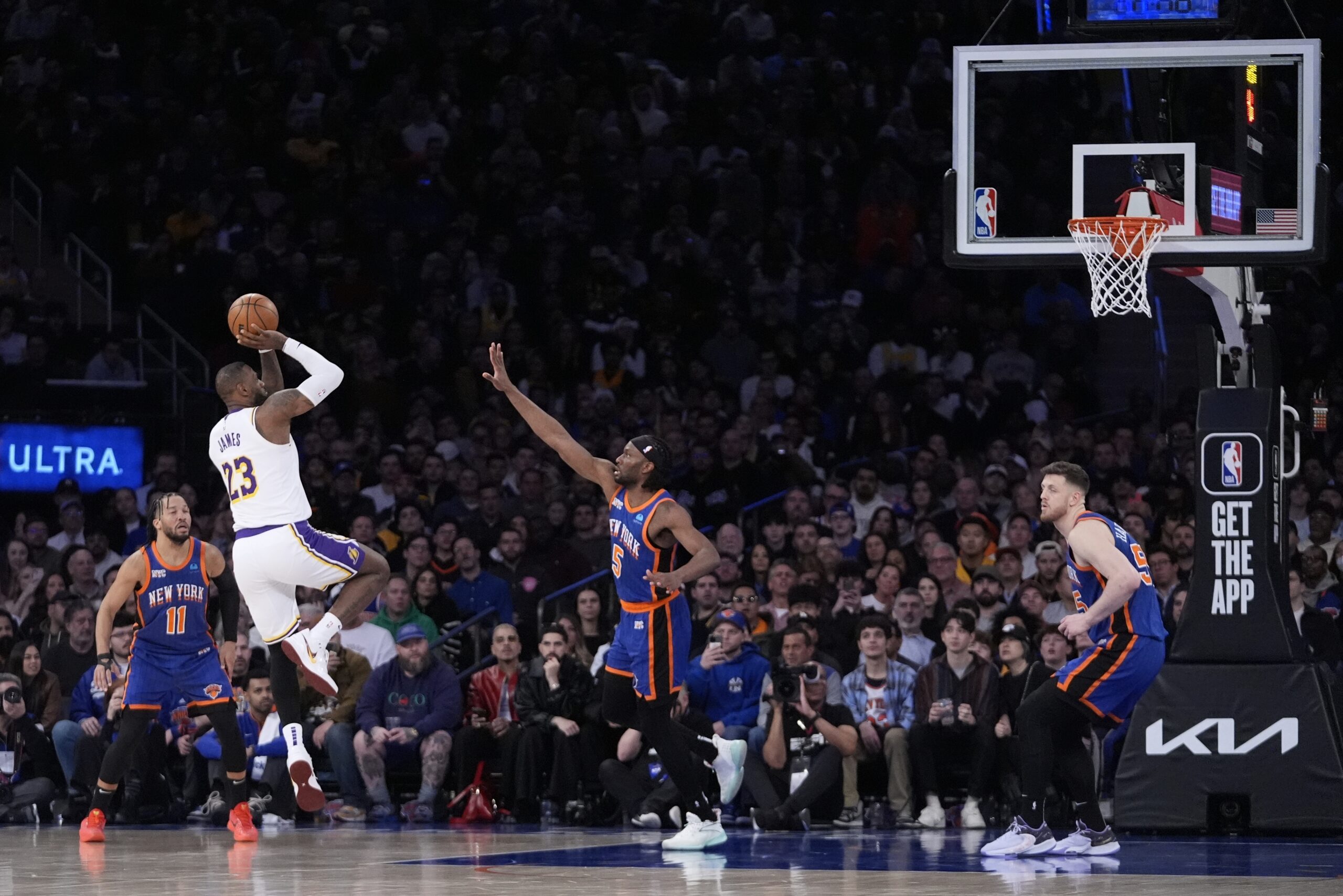 LeBron James Lakers x Knicks na NBA