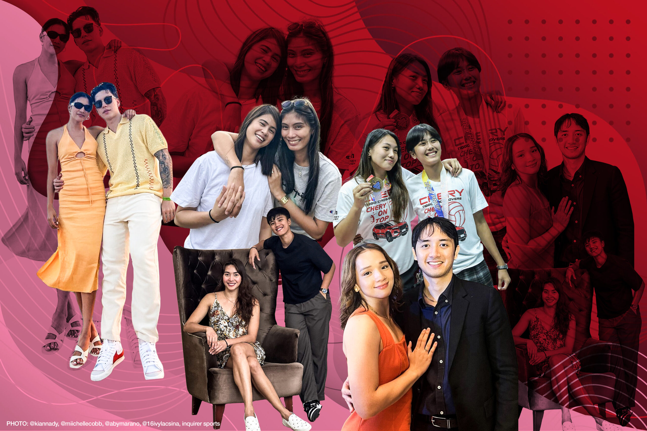 Kim Dy and Dwight Ramos, Ivy Lacsina and Deanna Wong, Aby Marano and Camille Kal, Shaya Adordor and Jasmine Nabor and Michelle Cob and Vito Sotto.