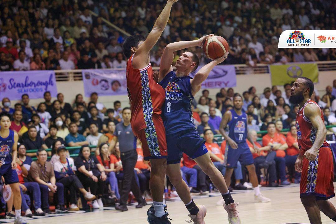 Robert Bolick (right) provides a memorable ending to what turned out to be an all-star classic. —PBA IMAGES