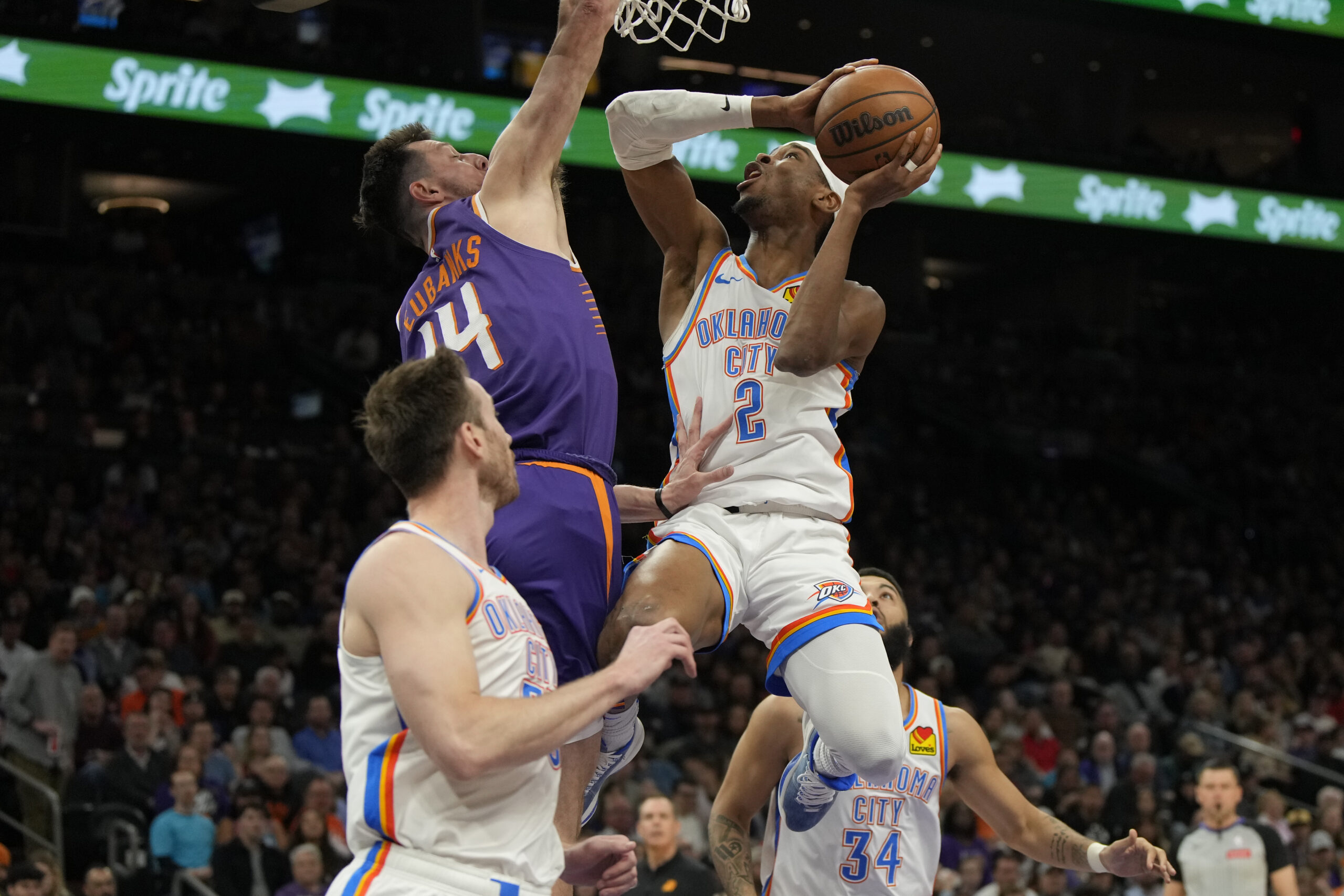 Shai Gilgeous-Alexander Thunder vs Suns NBA