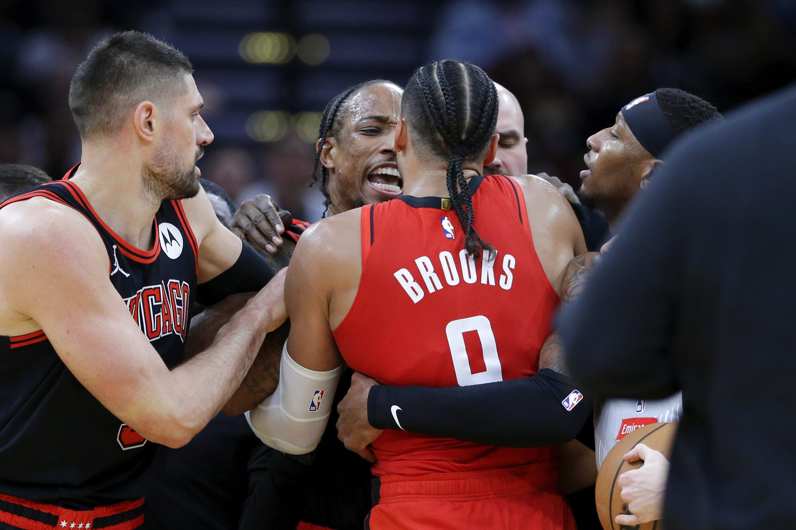 Chicago Bulls DeMar DeRozan Houston Rockets Dillon Brooks NBA scuffle