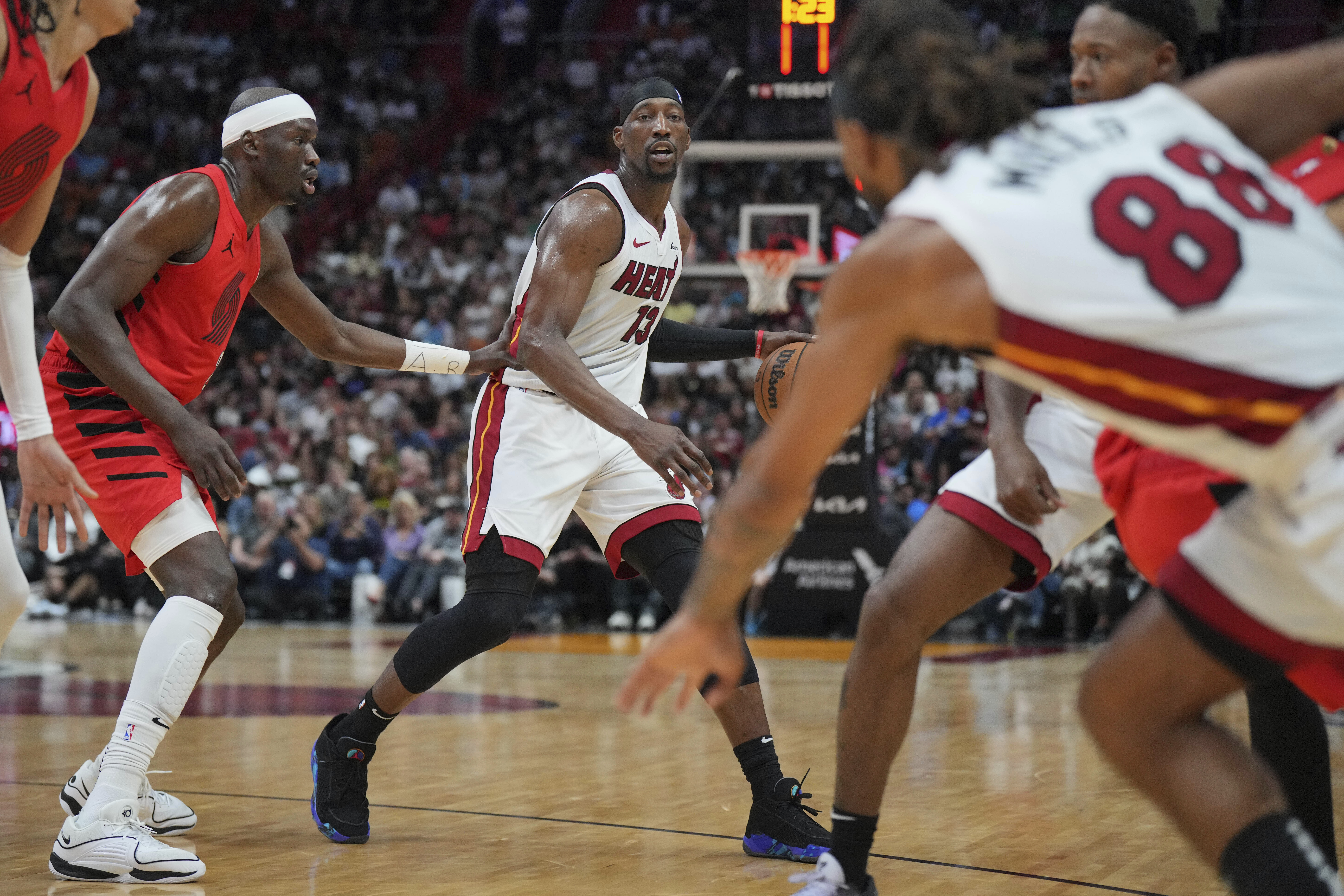 Miami Heat Bam Adebayo  NBA Trail Blazers