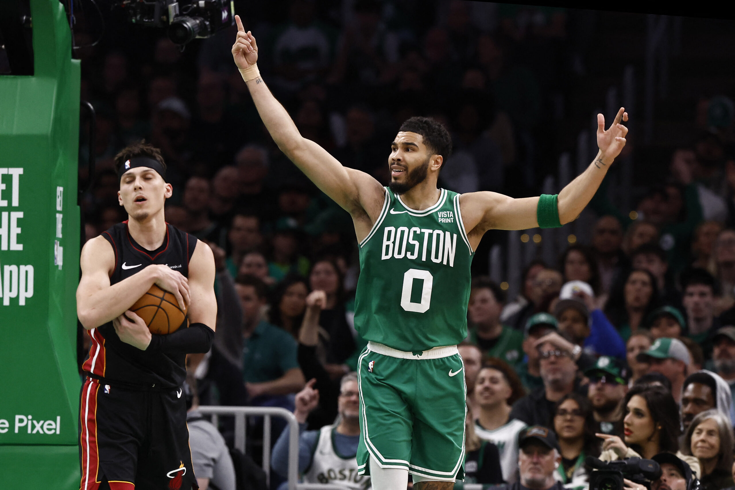 Jayson Tatum Boston Celtics NBA Playoffs Miami Heat Celtics vs Celtics