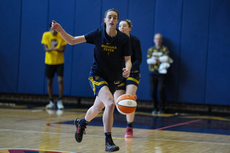 Caitlin Clark pleased after first WNBA training camp practice