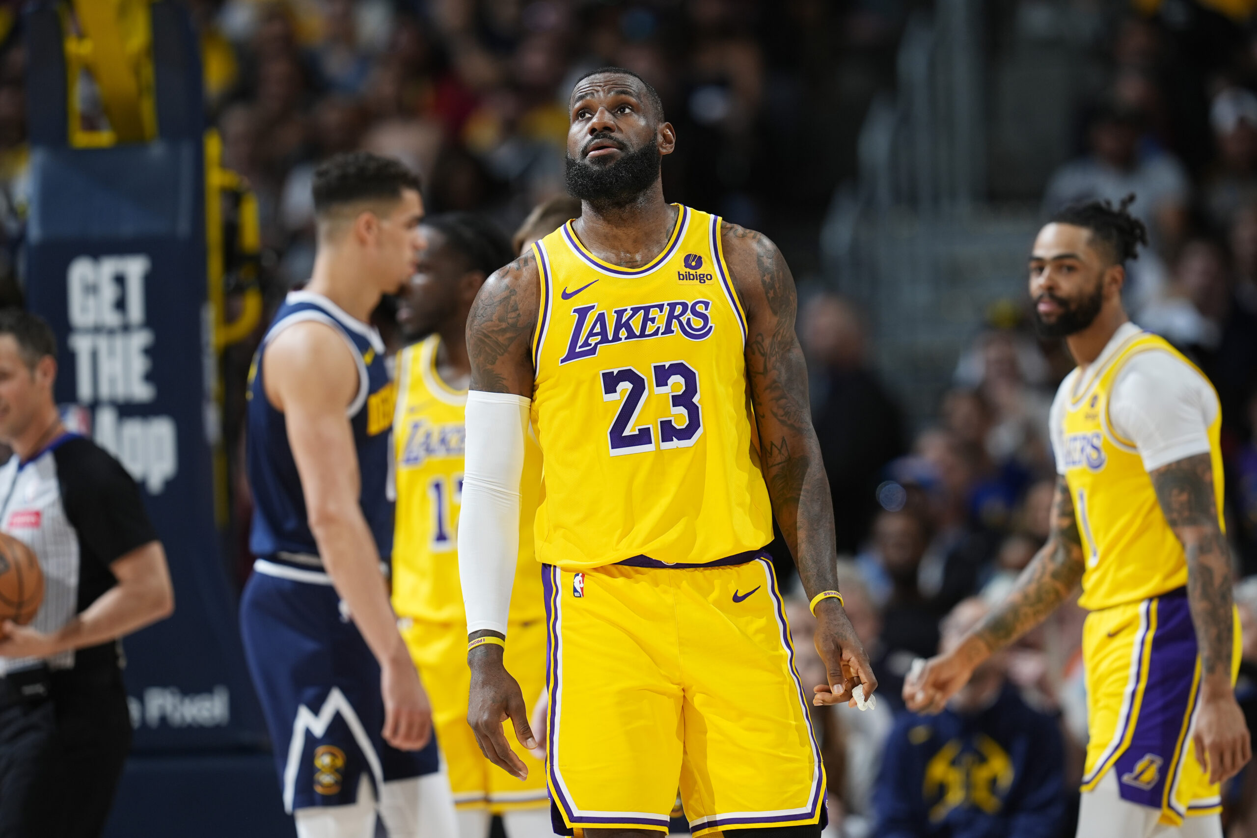 Los Angeles Lakers LeBron James  NBA Lakers vs Nuggets NBA playoffs