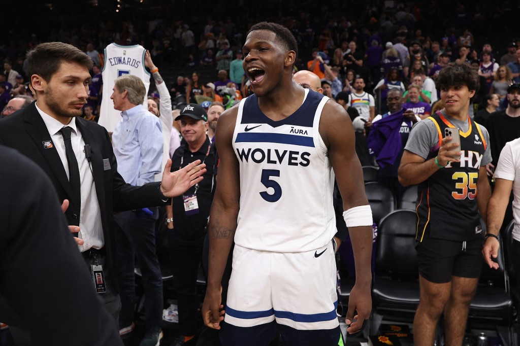 Anthony Edwards Timberwolves sweep Suns Game 4 NBA Playoffs