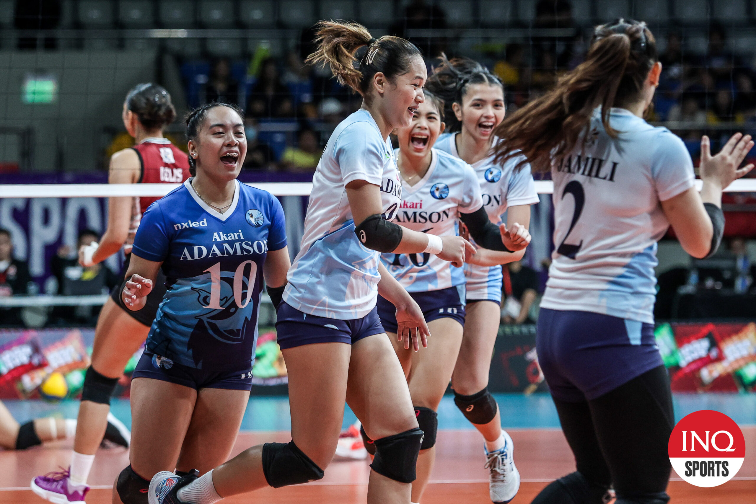 Karen Verdeflor and the Adamson Lady Falcons in the UAAP Season 86 women’s volleyball tournament