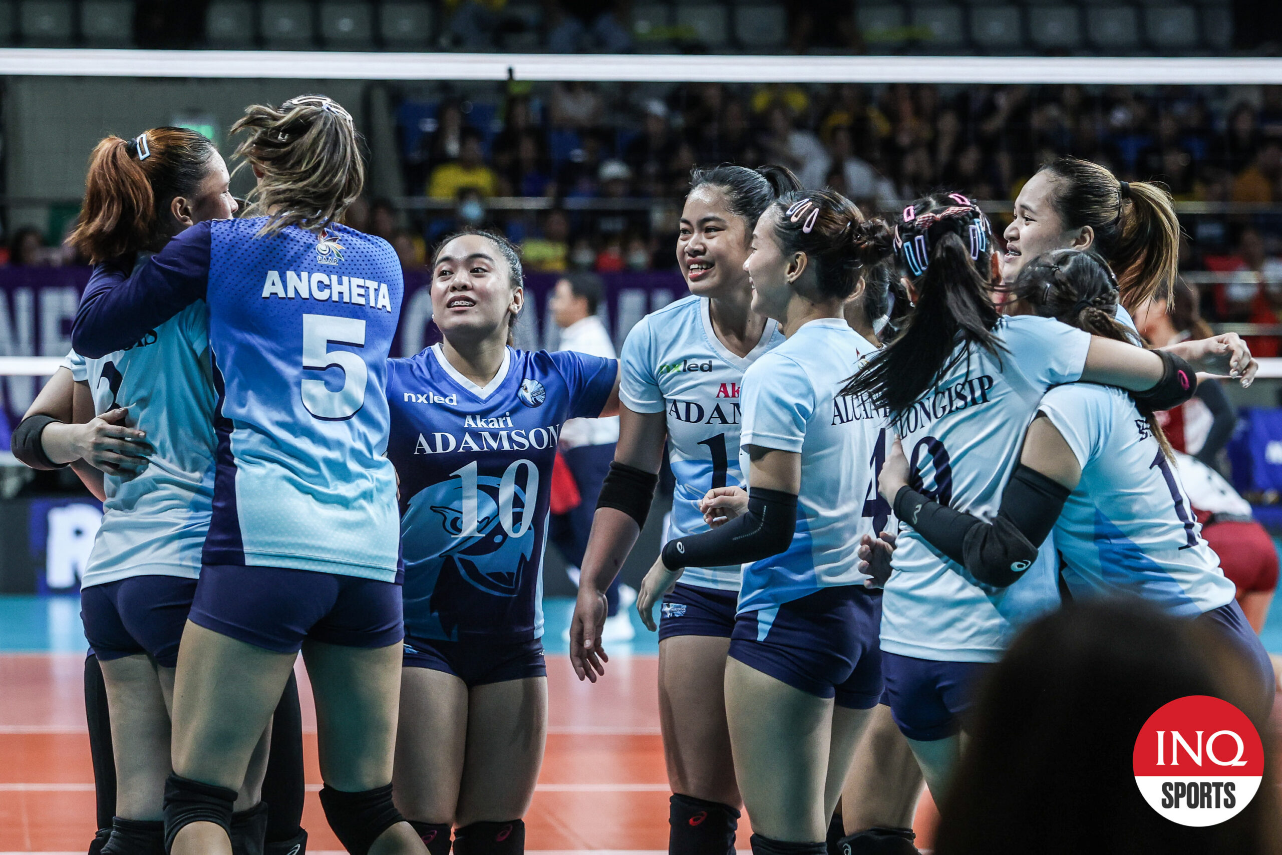 Adamson Lady Falcons in the UAAP Season 86 women’s volleyball tournament.
