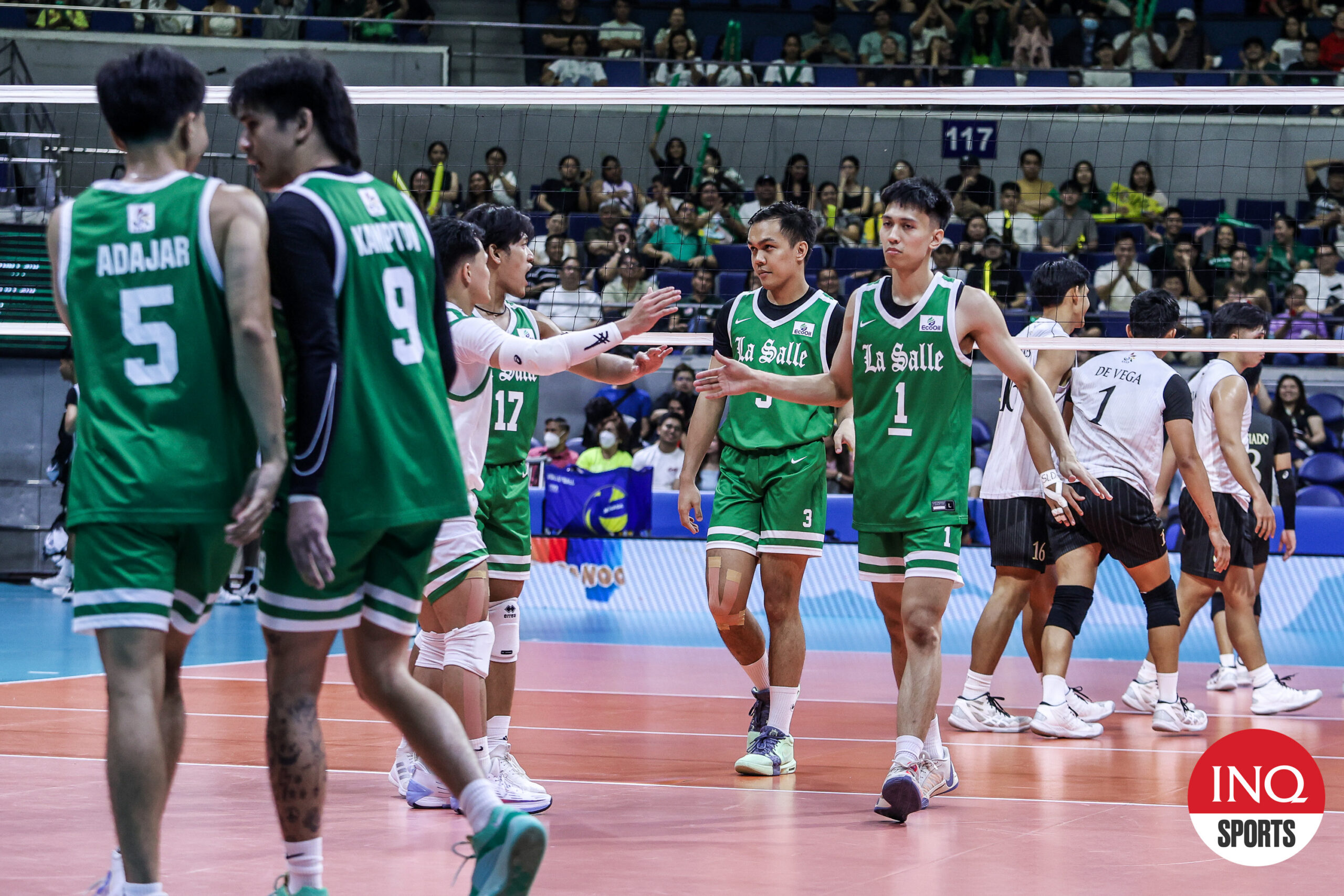 La Salle Green Spikers' JM Ronquillo in a UAAP Season 86 men's volleyball tournament.