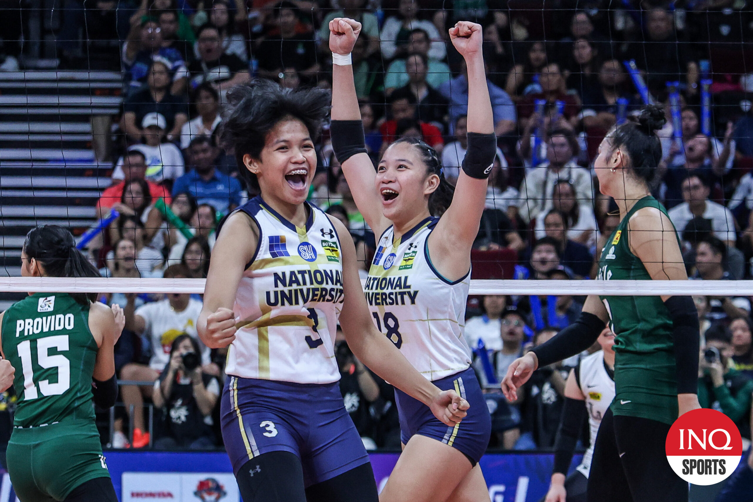 UAAP 86 women's volleyball National U DLSU_Abe Pono and Arah Panique