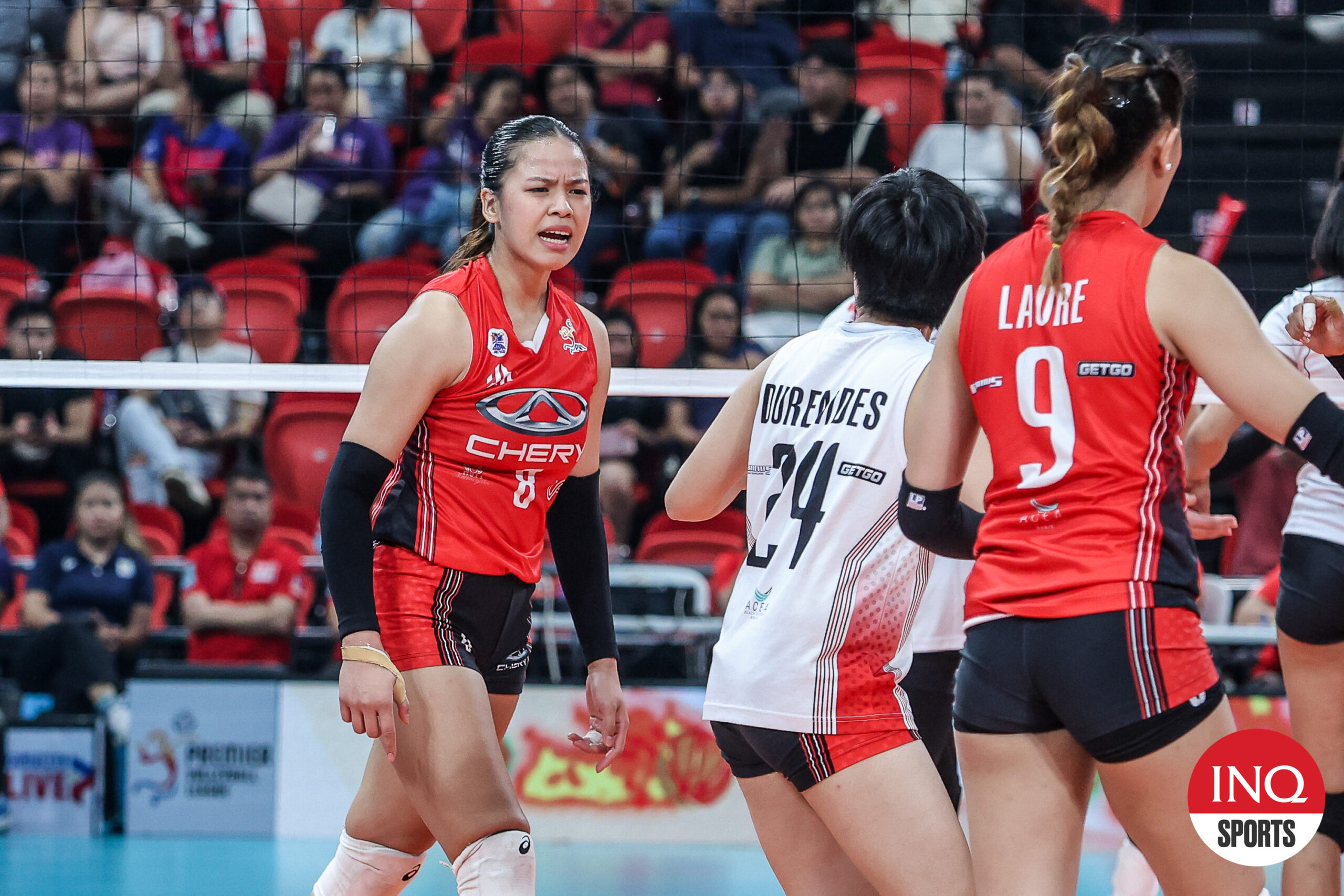 Chery Tiggo Crossovers' Eya Laure during a PVL All-Filipino Conference semifinals match.