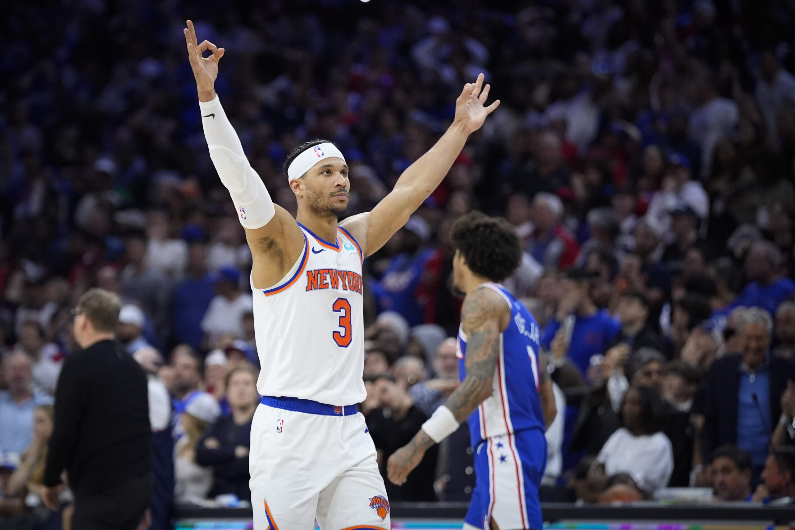 New York Knicks' Josh Hart  NBA playoffs Knicks vs 76ers