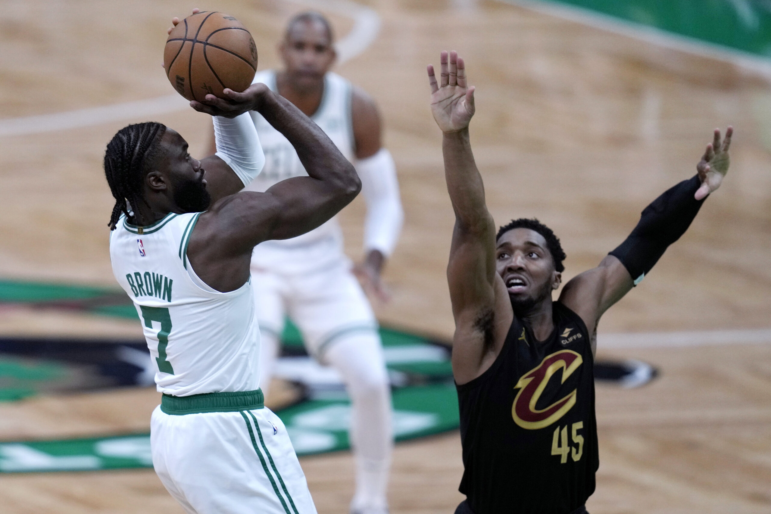 Jaylen Brown Celtics beat Cavaliers Game 1 NBA playoffs