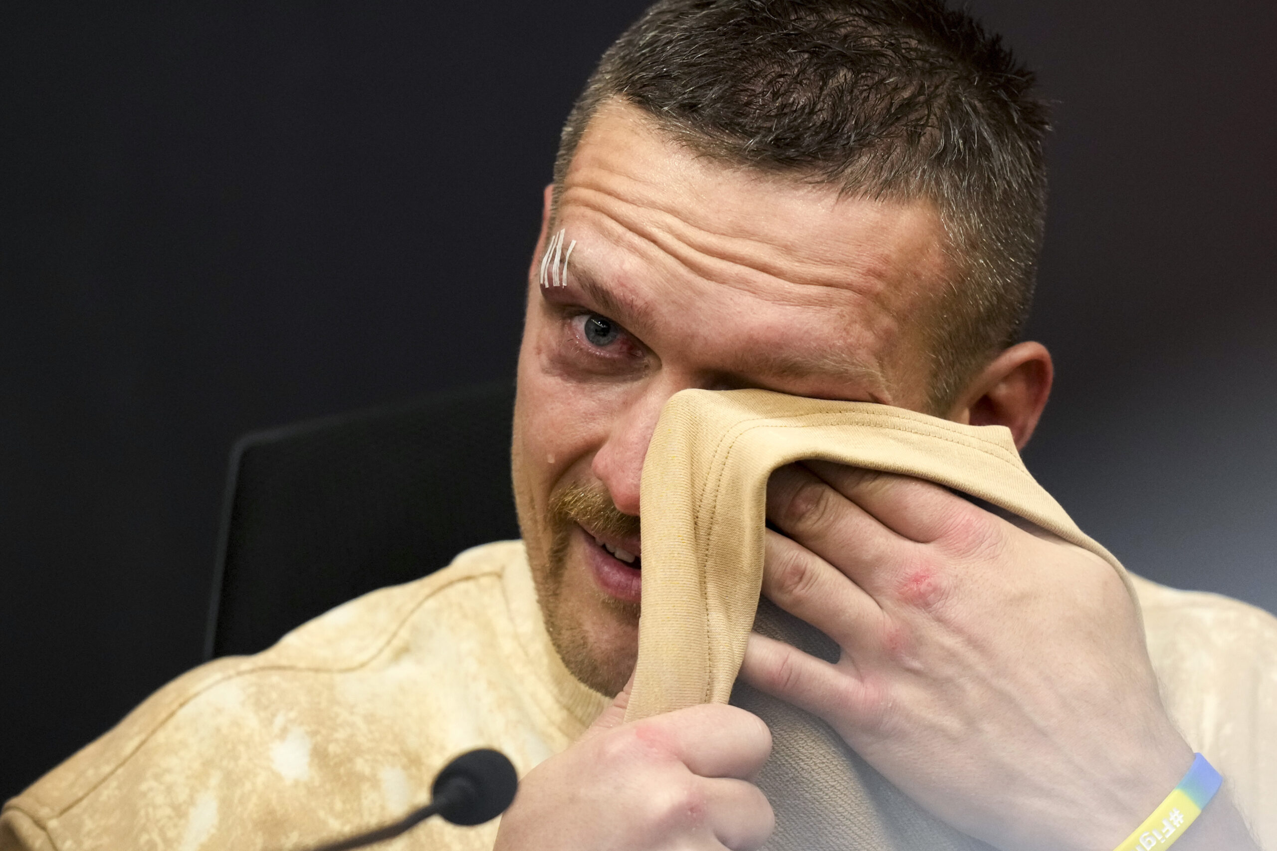 Oleksandr Usyk after beating Tyson Fury to become undisputed heavyweight champion