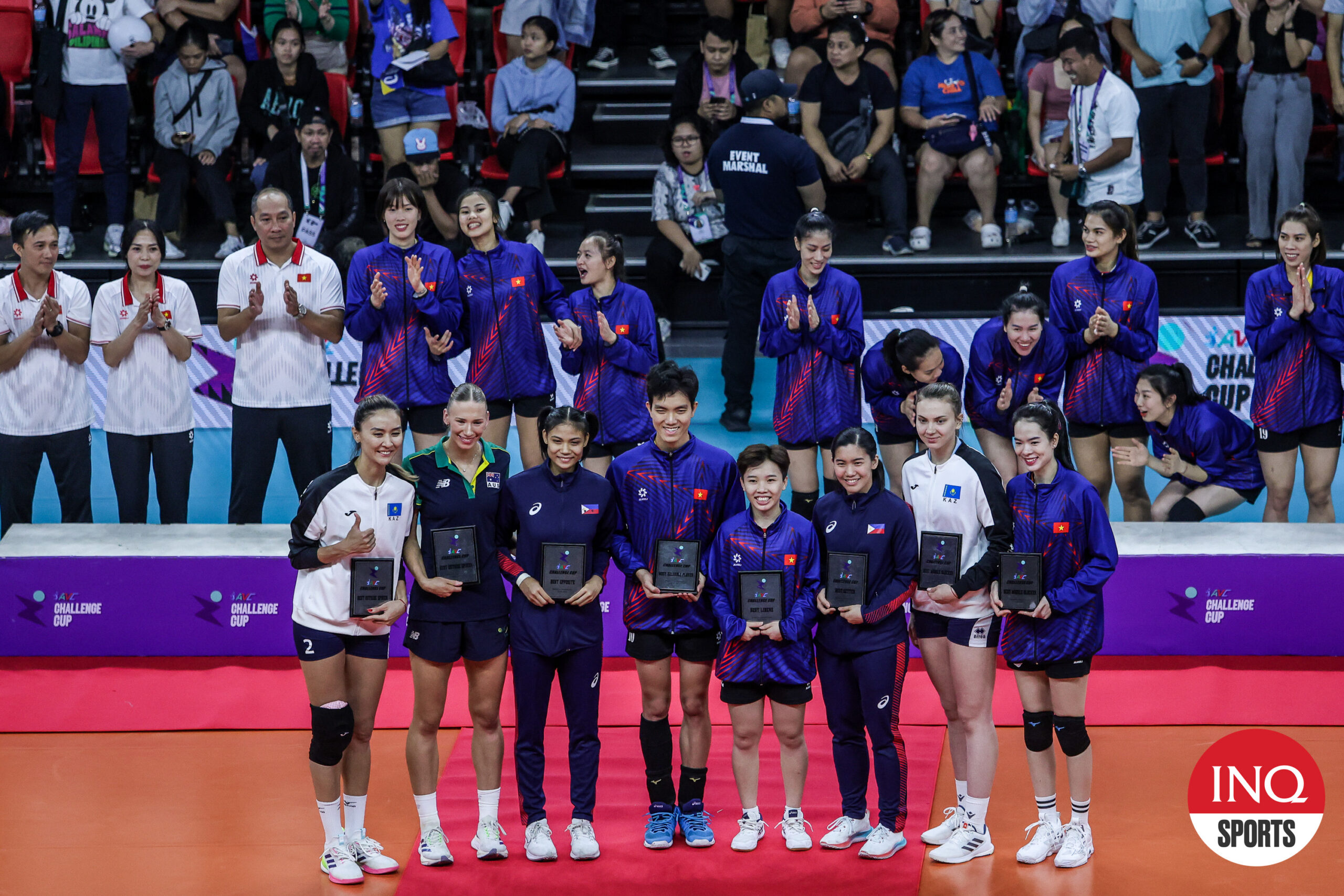 Jia De Guzman and Angel Canino shine for Alas Pilipinas during the AVC Challenge Cup 2024, winning two individual awards