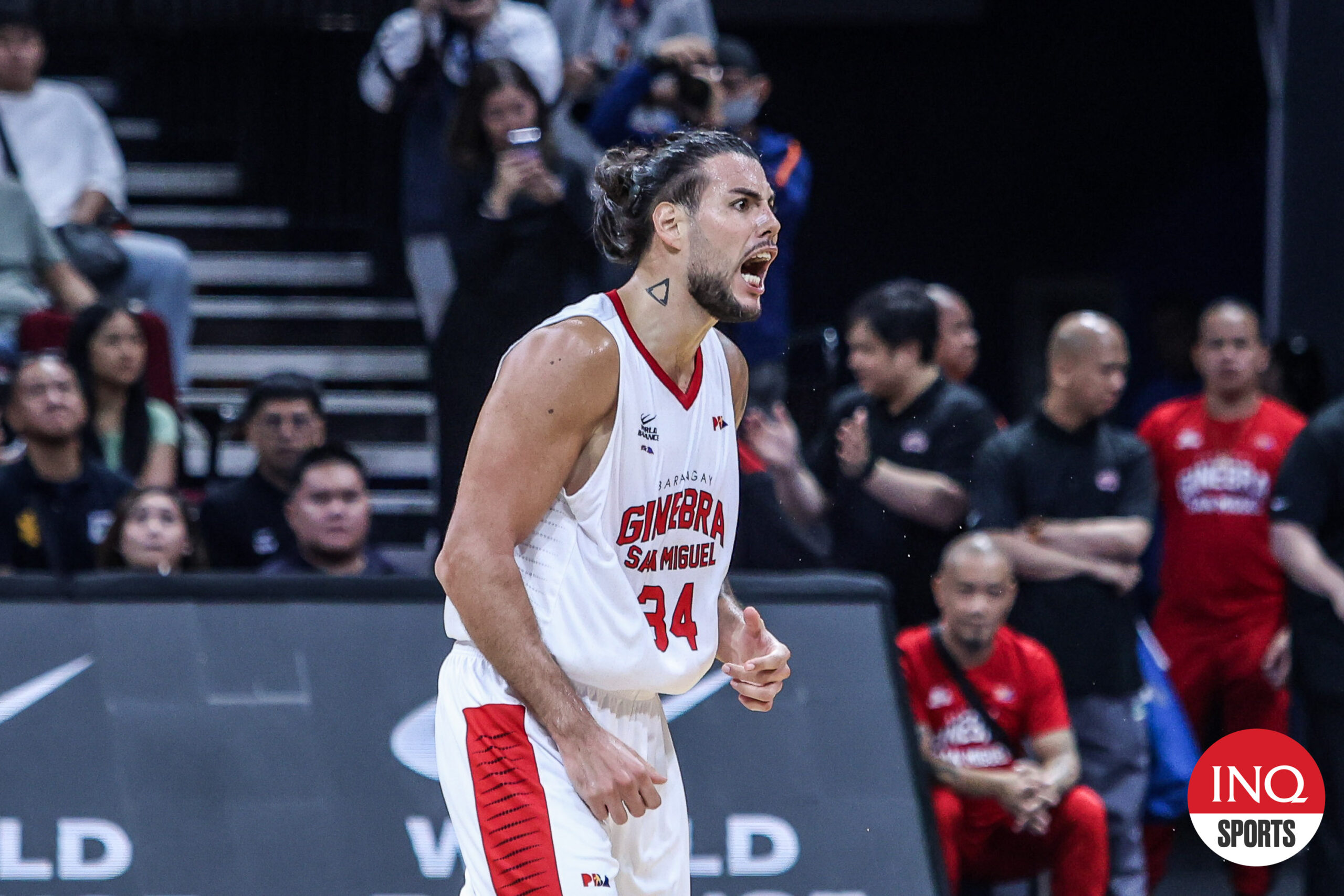 Ginebra Gin Kings' Christian Standhardinger in the PBA Philippine Cup semifinals