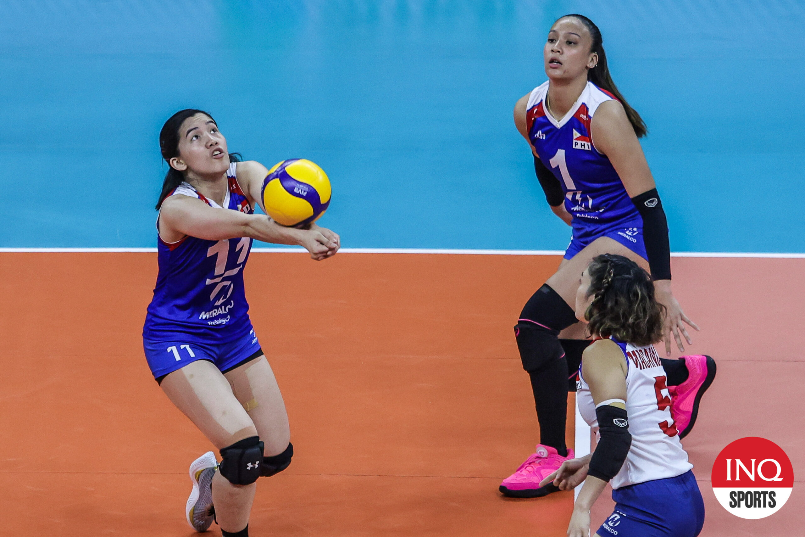 Alas Pilipinas' Jia De Guzman in their AVC Challenge Cup 2024 game against Chinese Taipei.