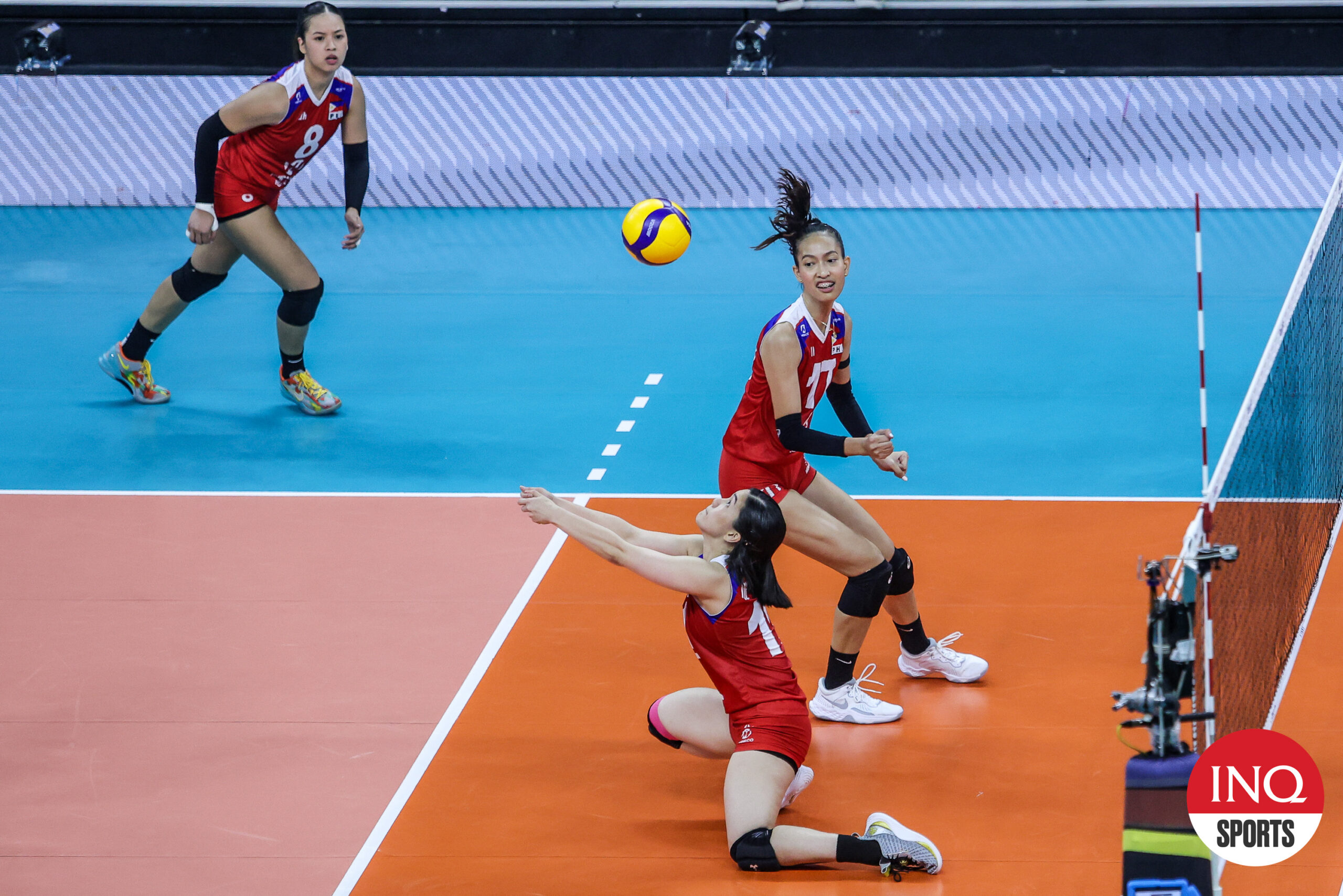 Alas Pilipinas setter Jia De Guzman in action in the AVC Challenge Cup 2024. 