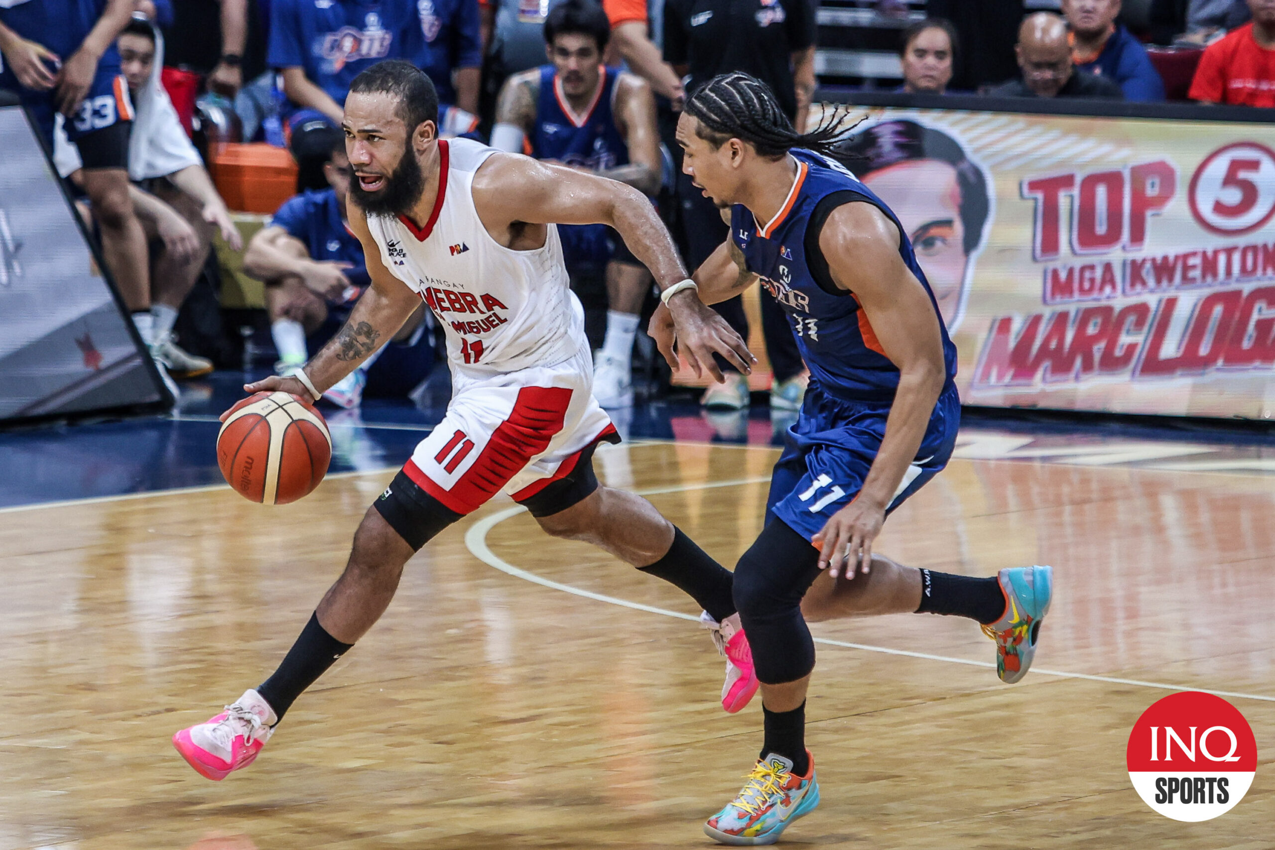 Ginebra Gin Kings guard Stanley Pringle during a PBA Philippine Cup semifinals game against Meralco Bolts