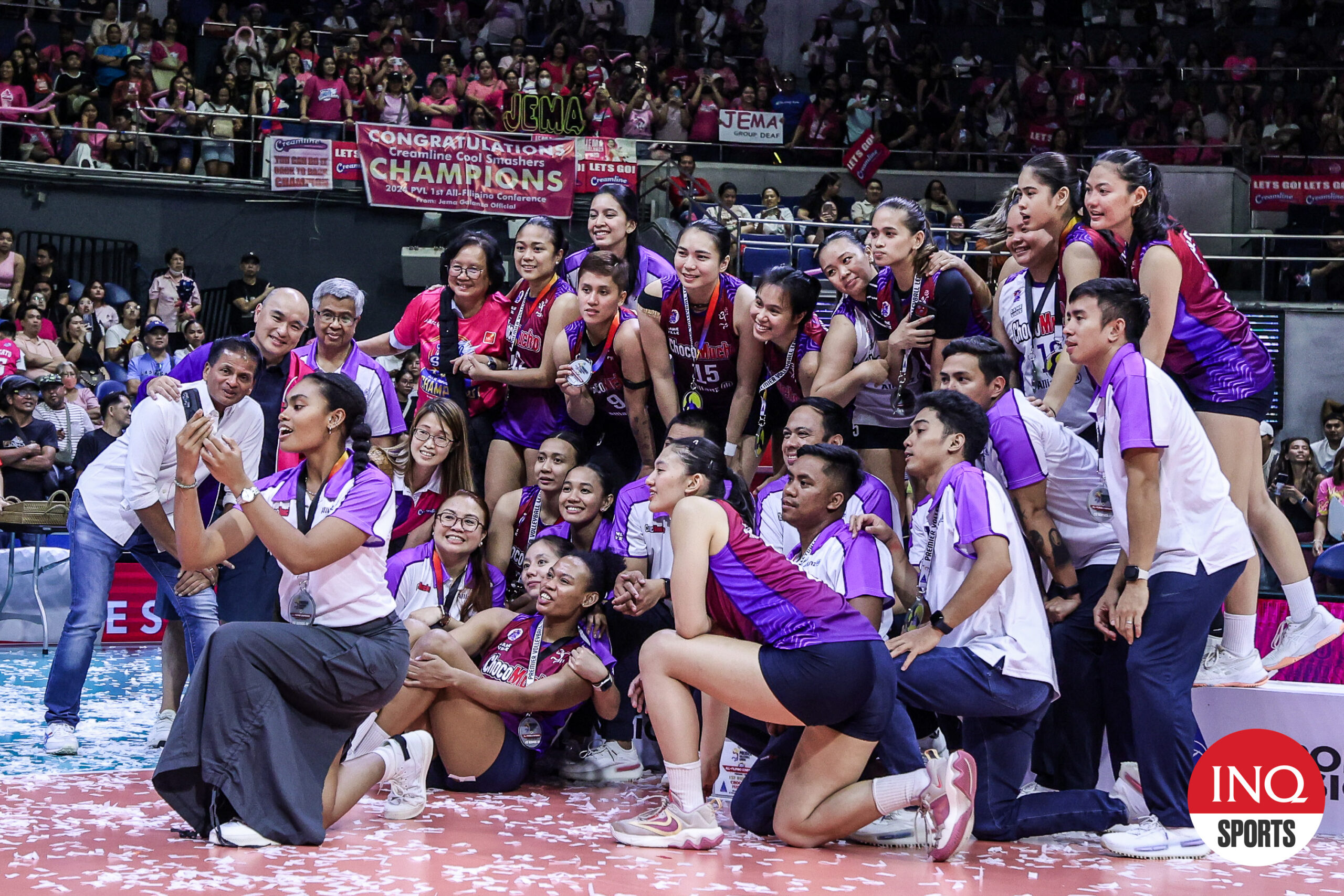 Choco Mucho Flying Titans after losing to Creamline in the PVL All-Filipino Finals