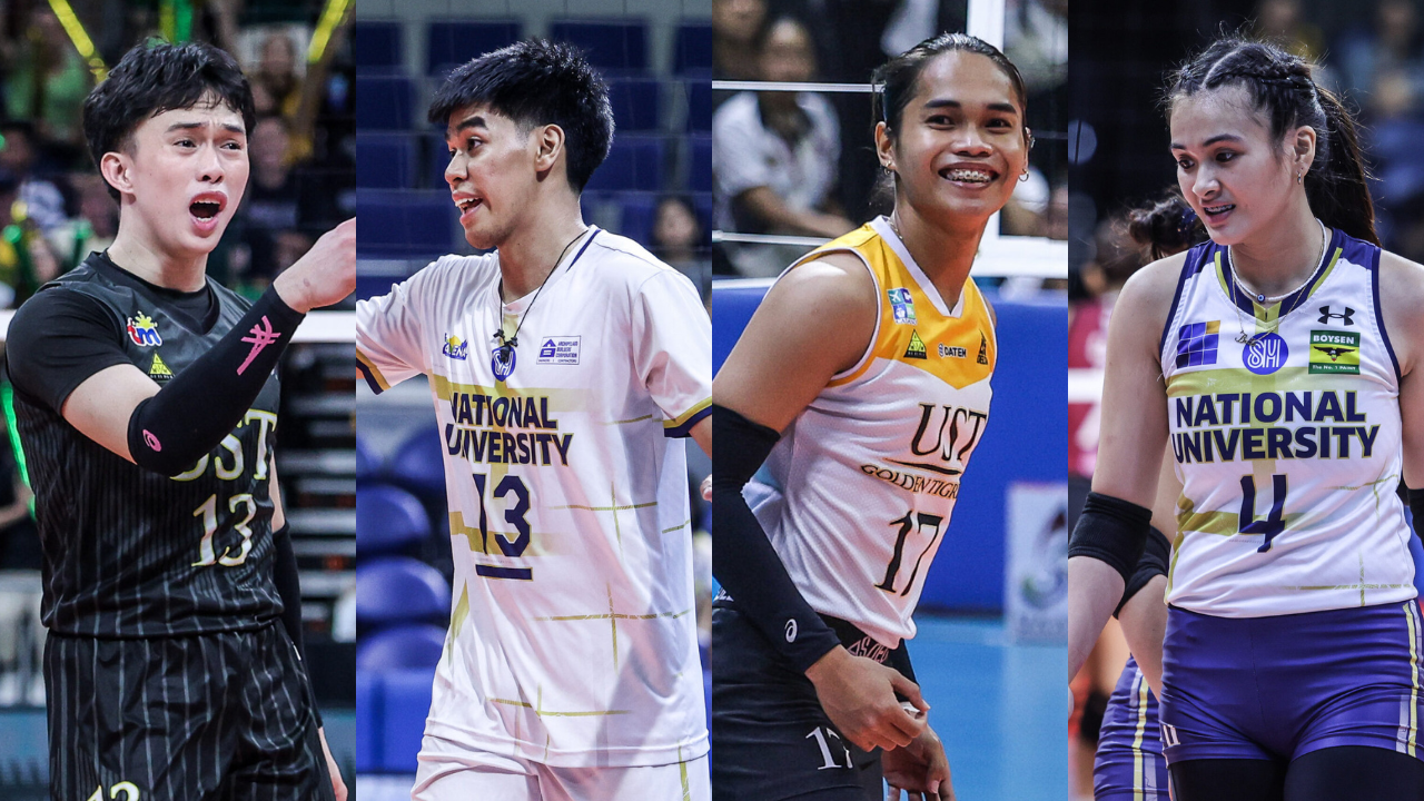 the UAAP Season 86 women's and men's volleyball finals NU Bulldogs and UST Tigresses