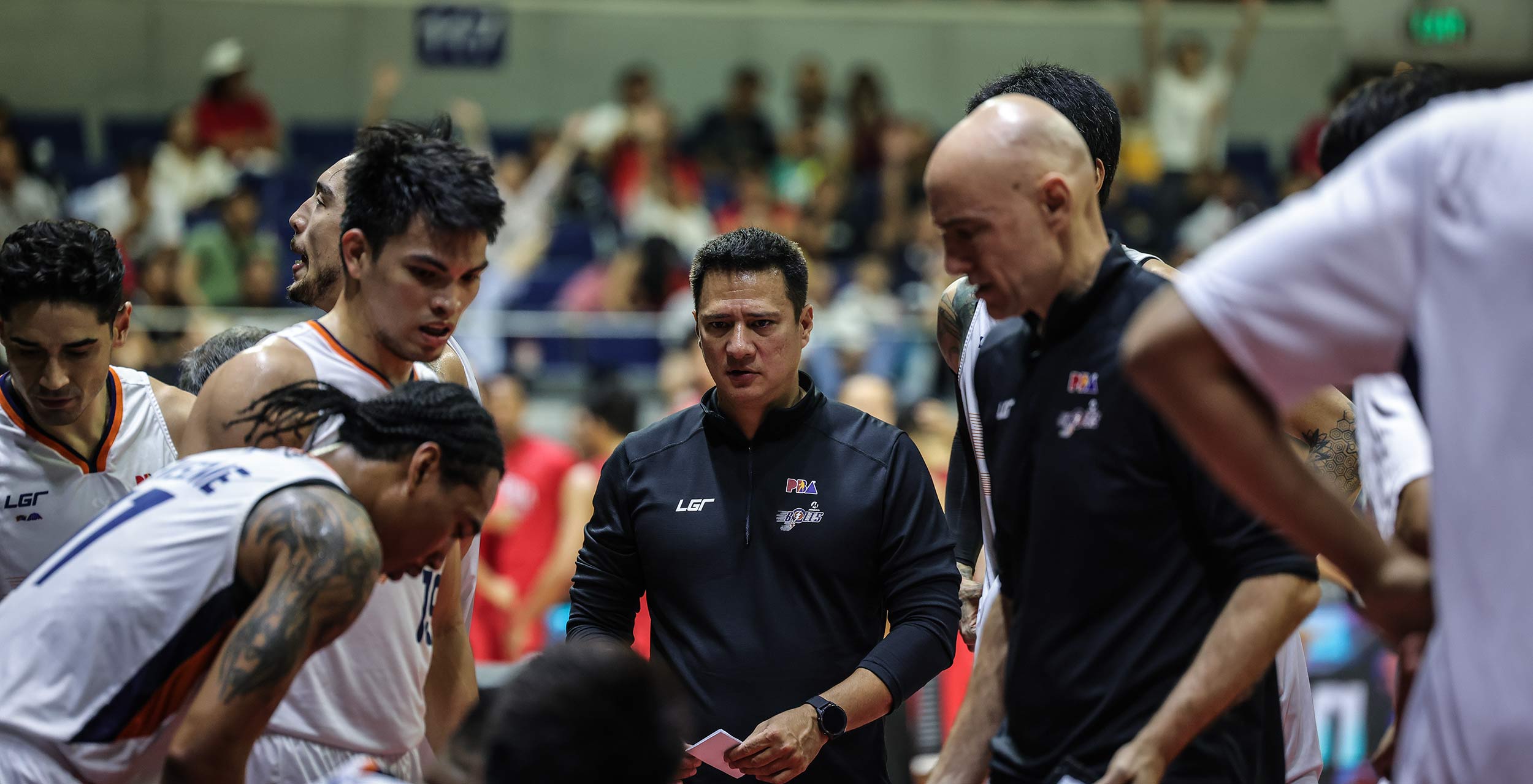 Meralco Bolts coach Luigi Trillo during the PBA Philippine Cup semifinals Game 6 against Ginebra Gin Kings