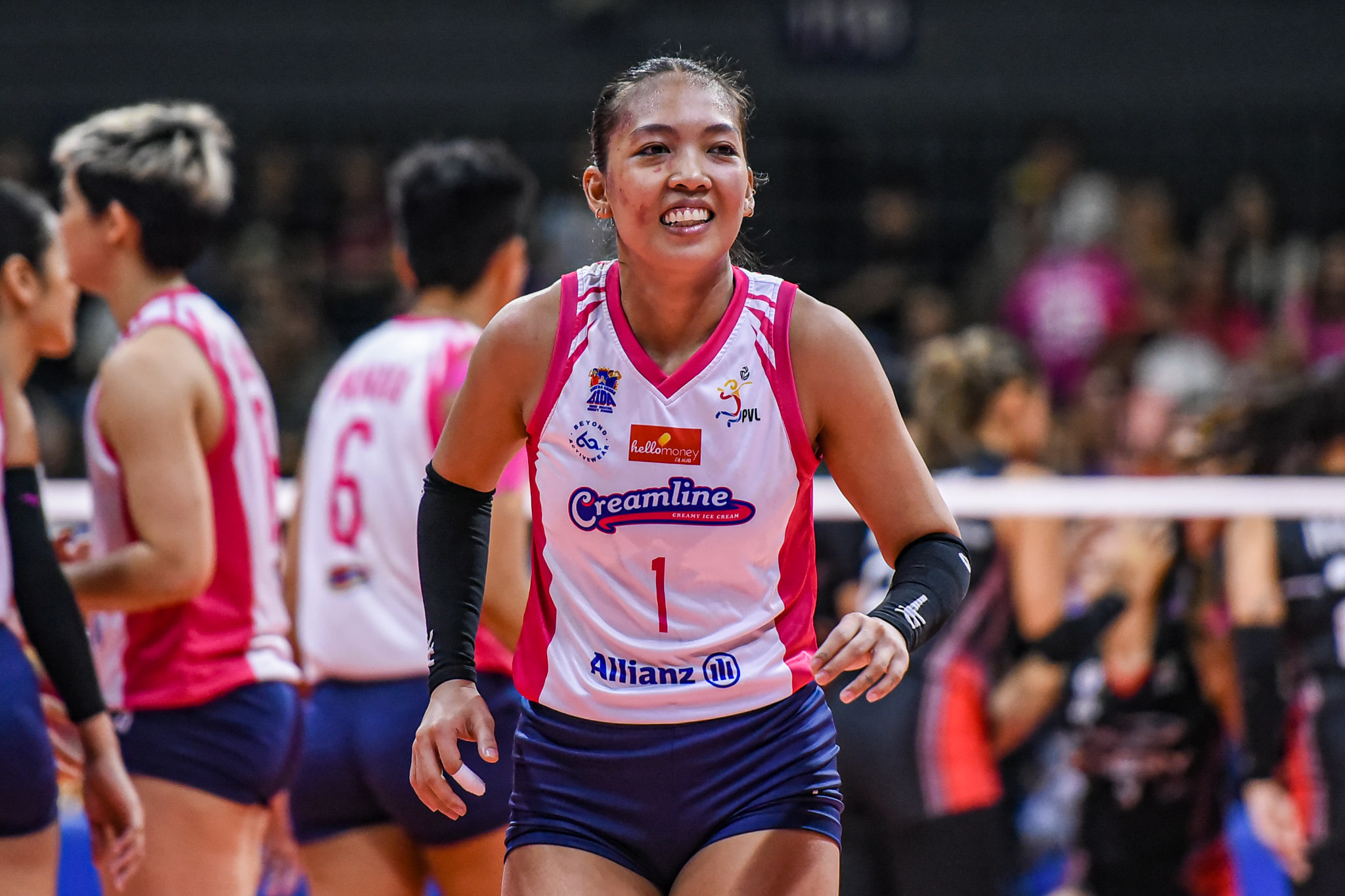 Creamline Cool Smashers' Kyle Negrito in the PVL All-Filipino Cup semifinals.