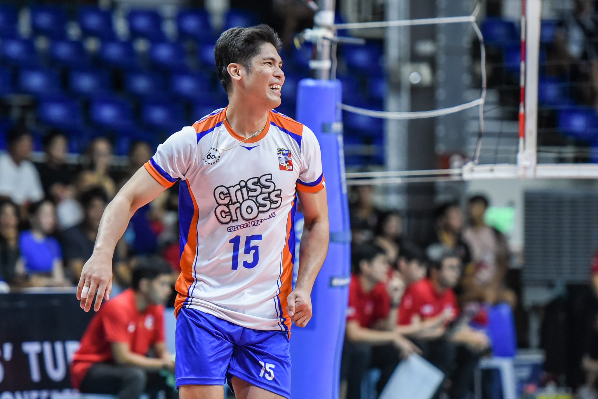 Criss Cross King Crunchers Marck Bagunas in the Spikers Turf Open Conference Finals