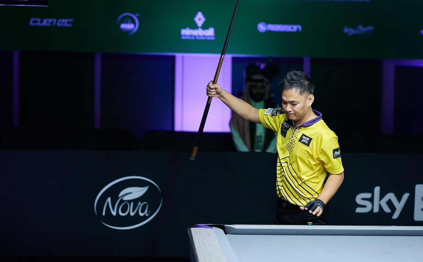 Filipino cue artist during the World Pool Championship