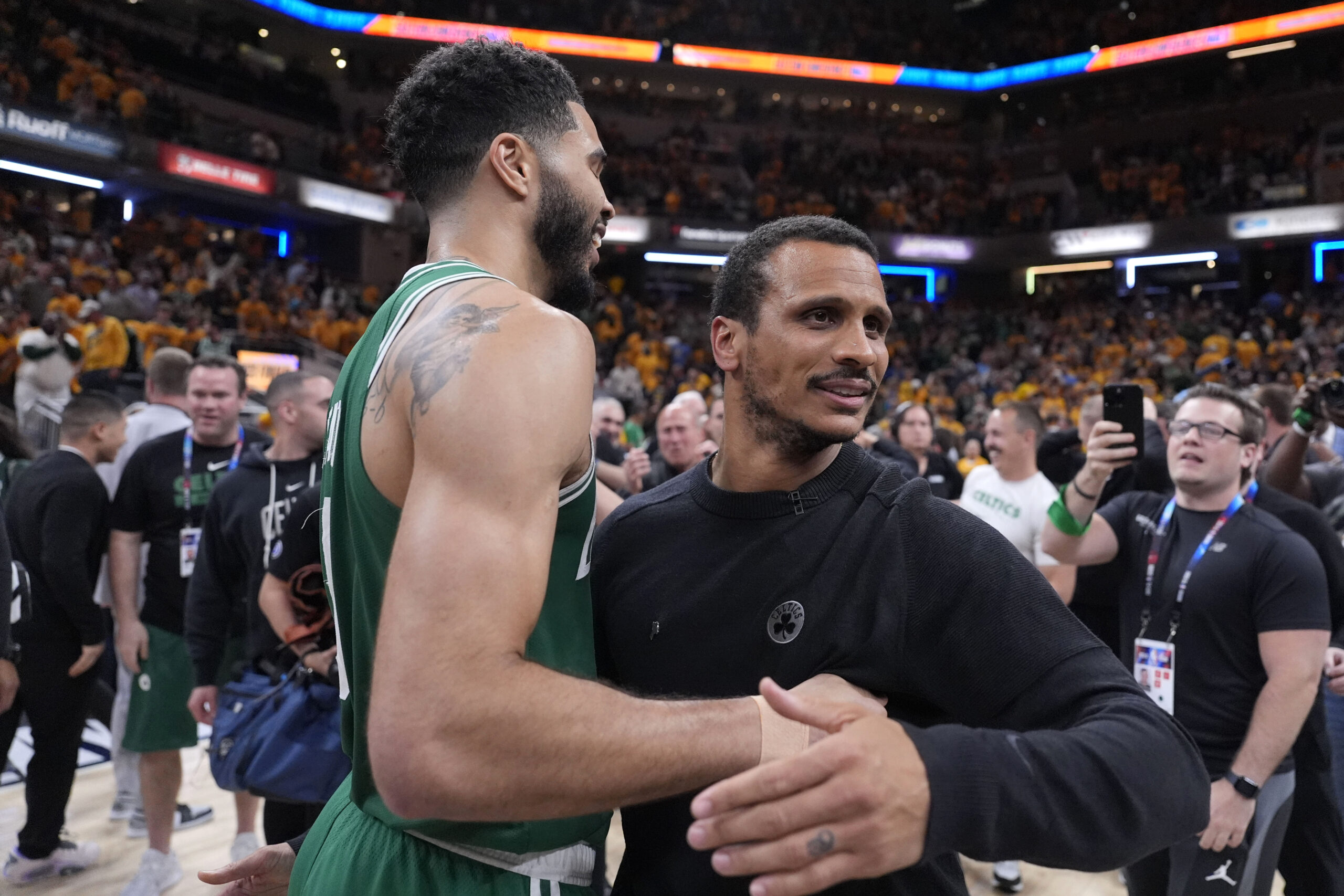 Boston Celtics coach Joe Mazzulla NBA Finals