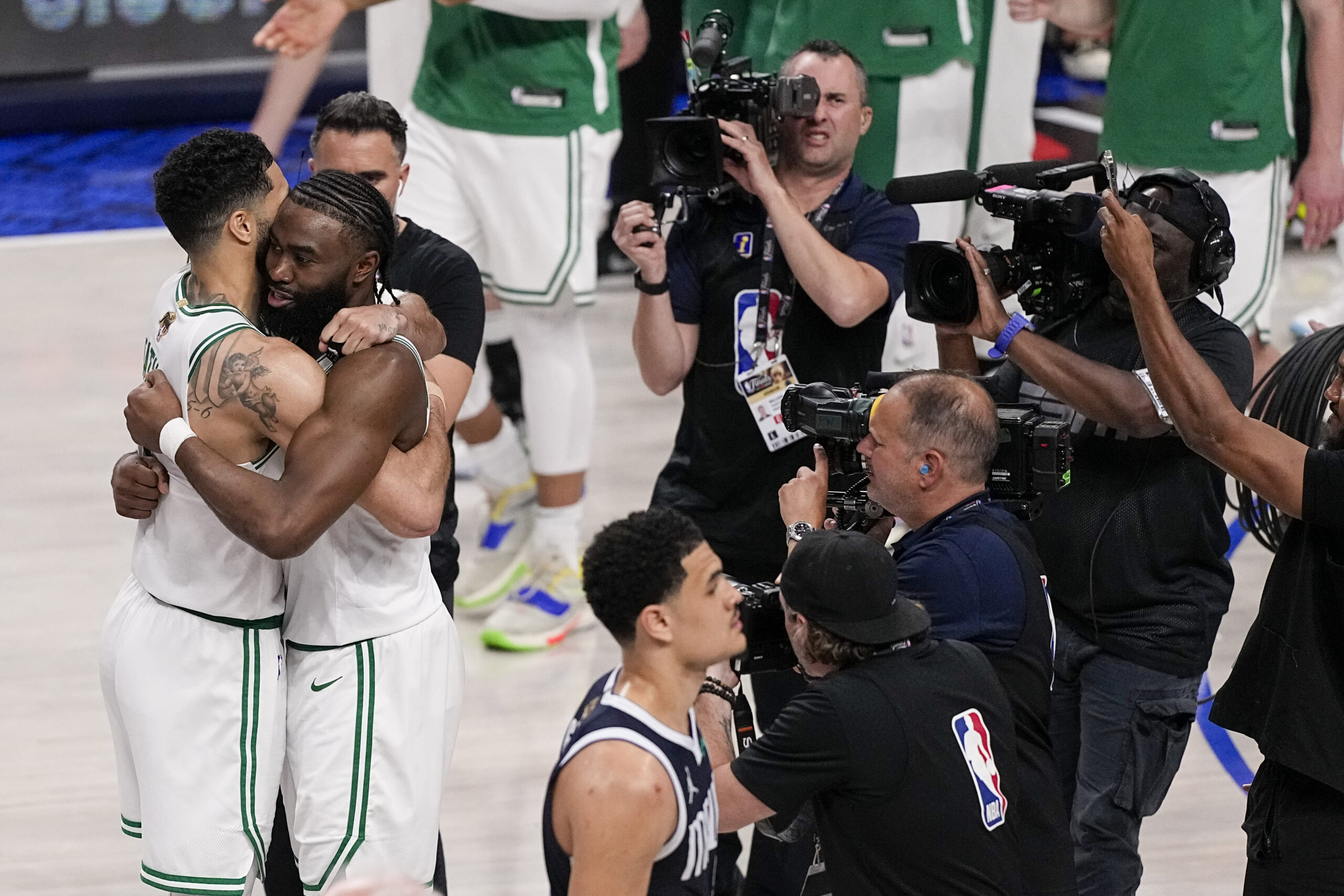 Boston Celtics forward Jayson Tatum NBA Jaylen Brown Celtics vs Mavericks