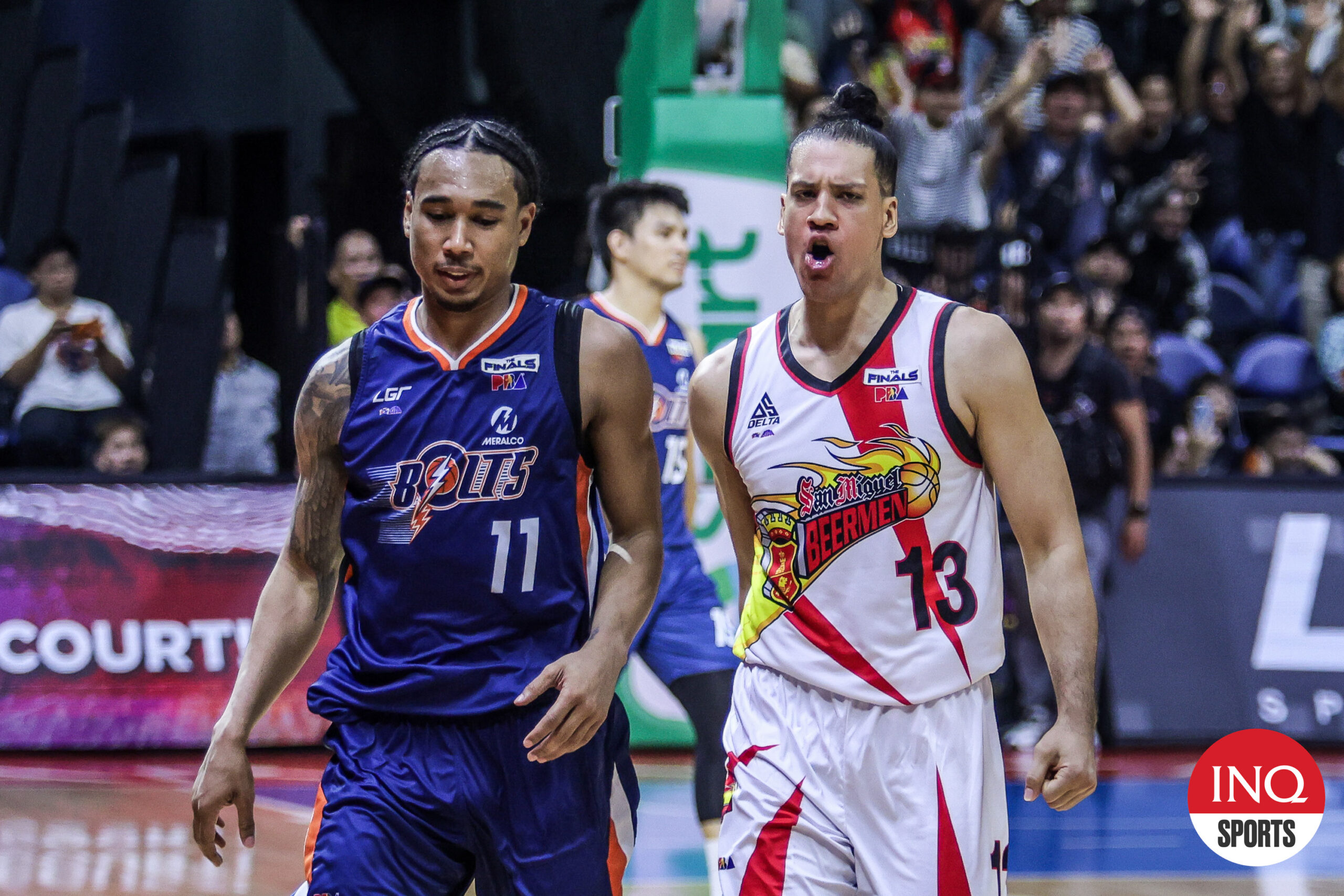 Meralco Bolts' Marcio Lassier during the PBA Philippine Cup Finals Game 2 against San Miguel Beermen