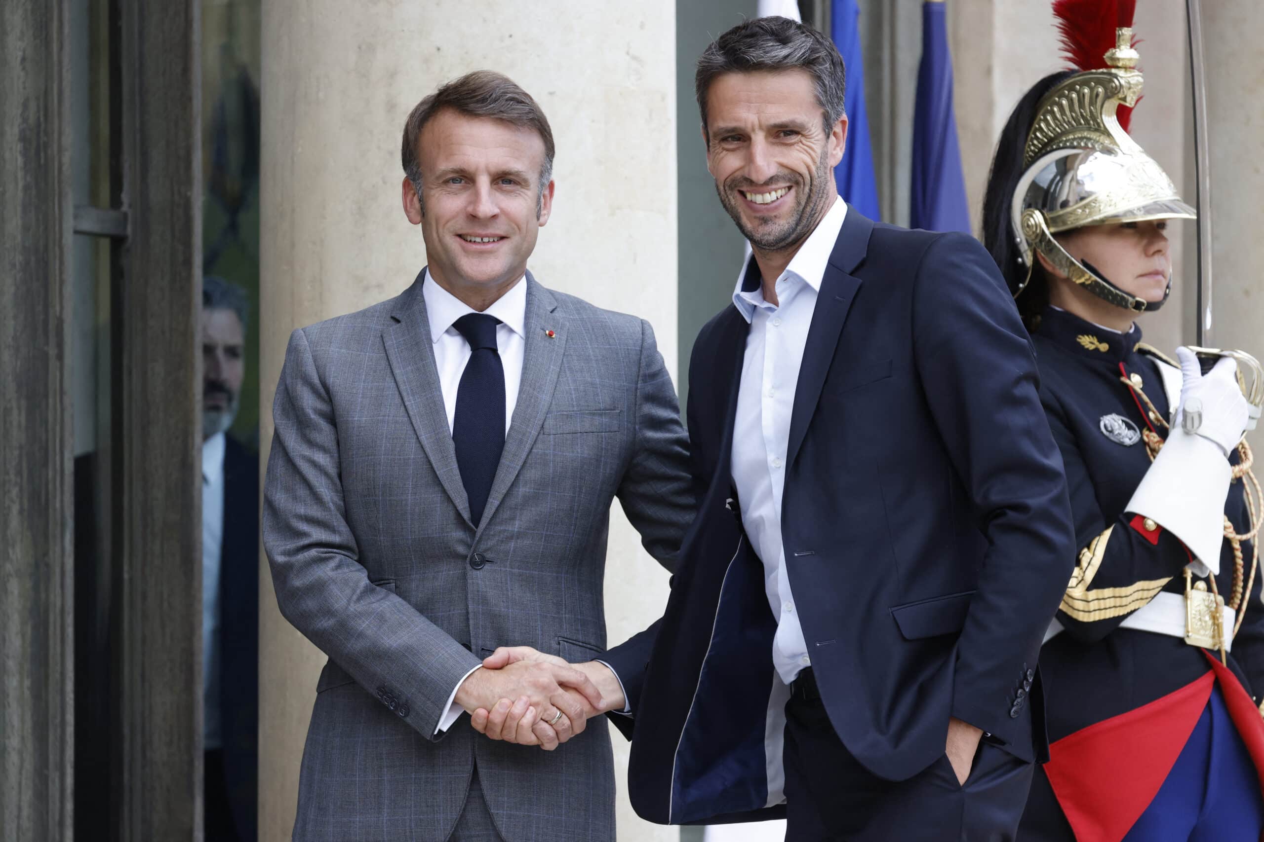 Paris Olympics Tony Estanguet France President Emmanuel Macron