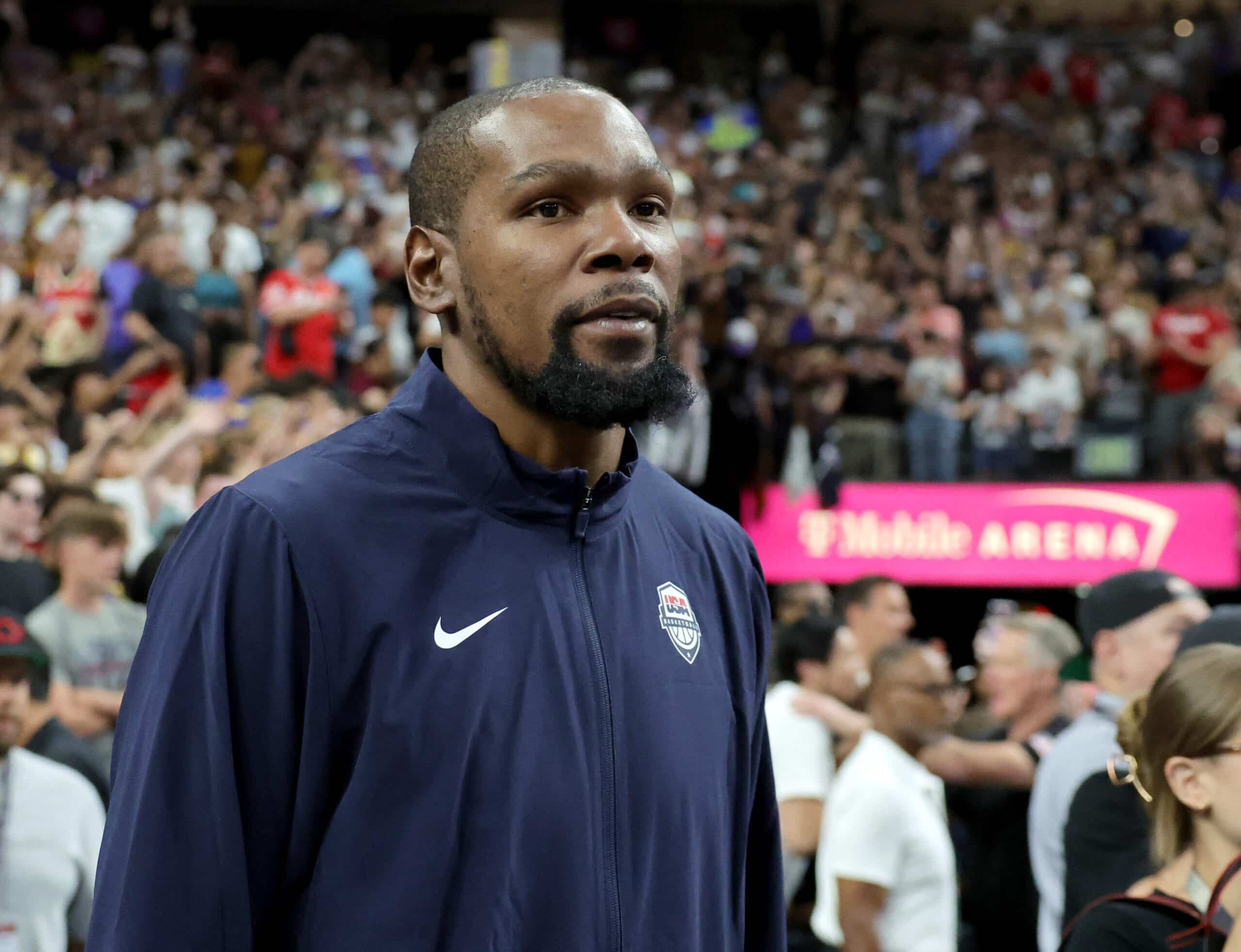 Durant back in practice with Team USA, 1 week before Paris Olympics