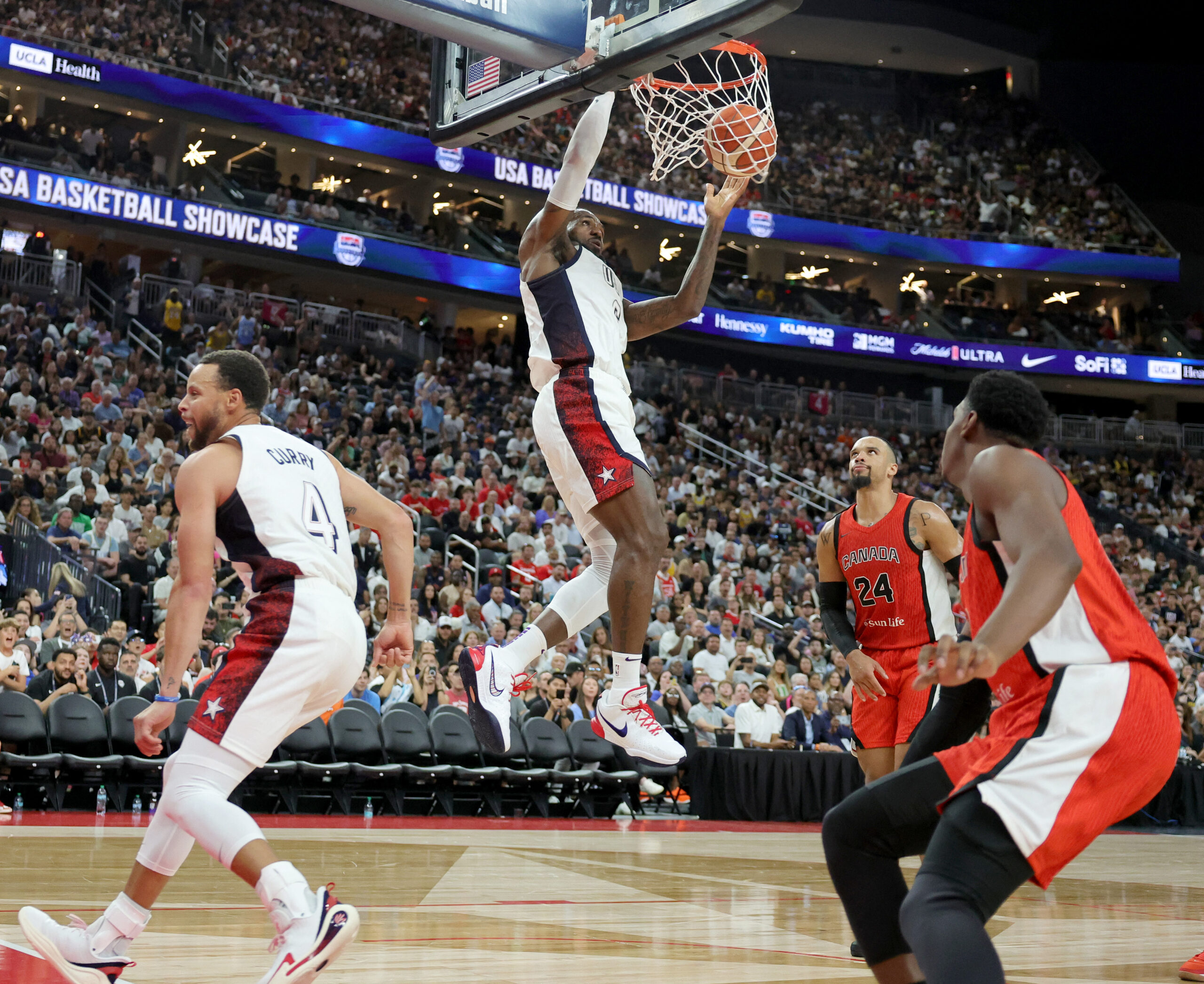 LeBron, Steph Curry impress for Team USA in Paris Olympics warmup