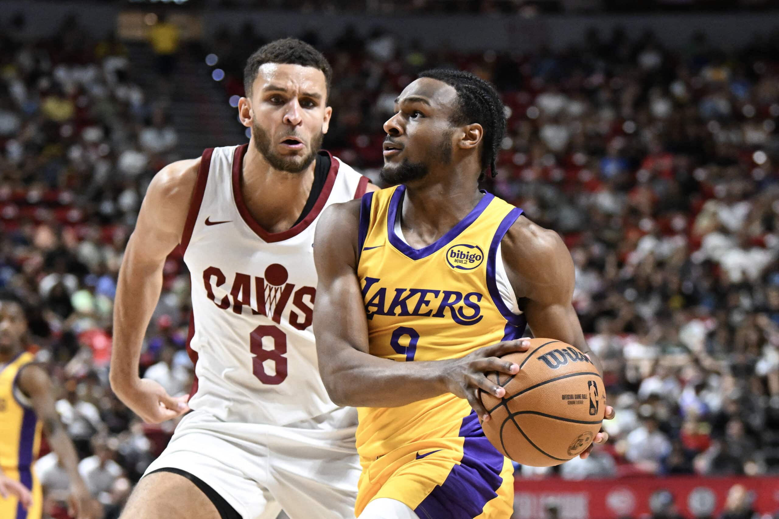 Bronny James Jr. Los Angeles Lakers Liga de Verano de la NBA LeBron James