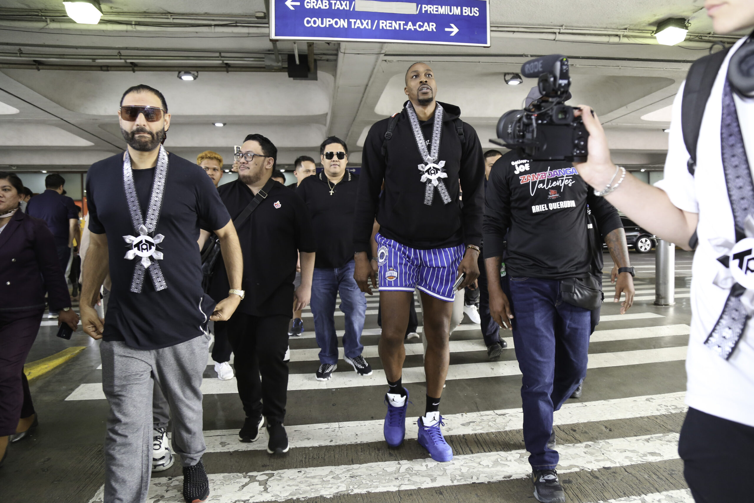 Former NBA player Dwight Howard arrives in the Philippines for a vacation