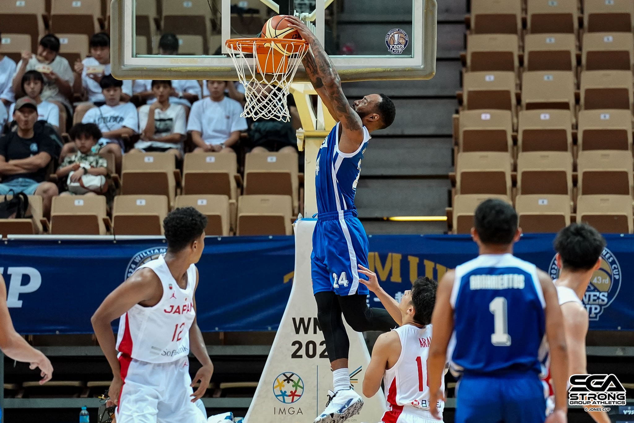 Strong Group Athletics' Derrick Fenner during a Jones Cup game against Japan U22.