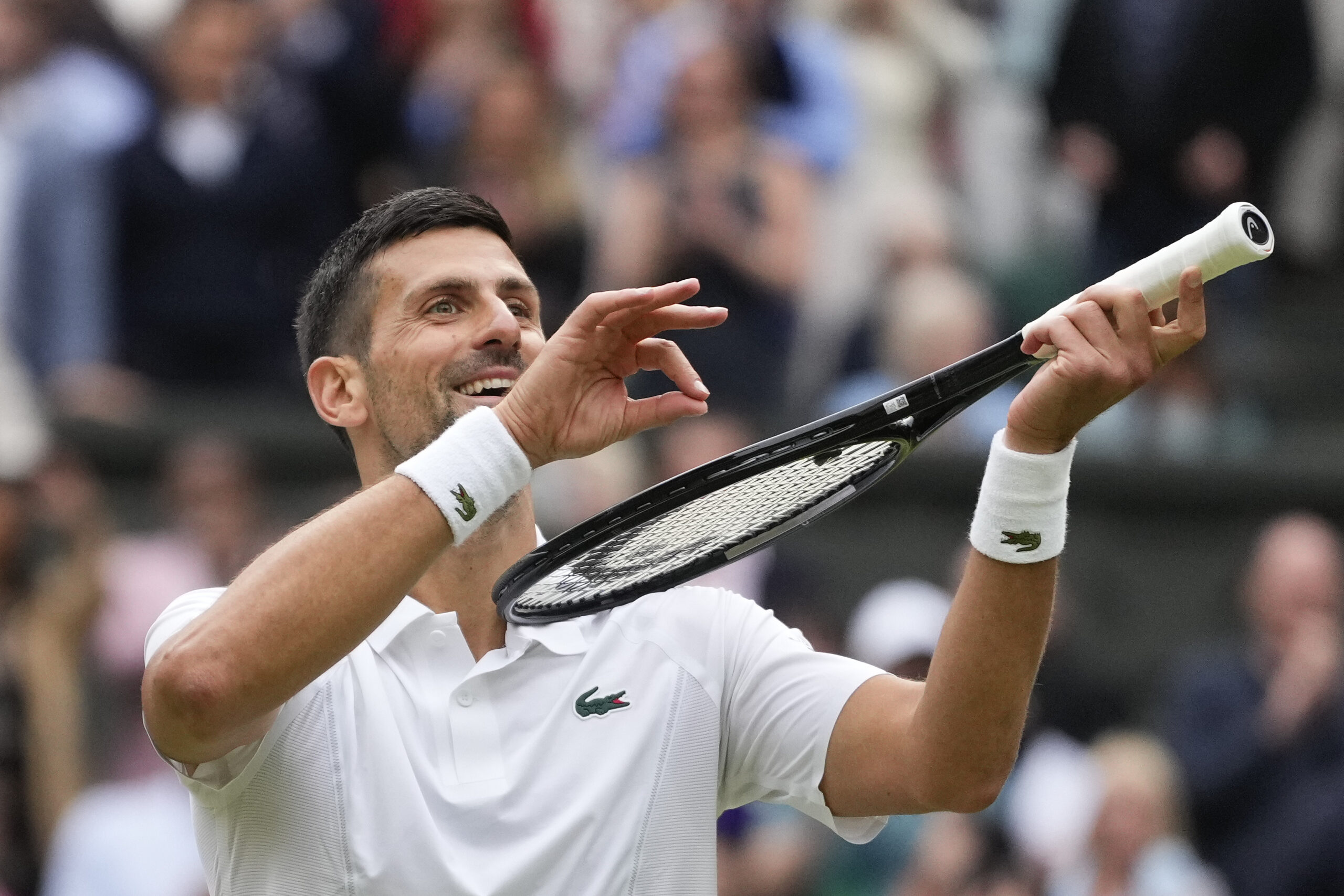 Novak Djokovic Lorenzo Musetti Carlos Alcaraz Tennis Wimbledon