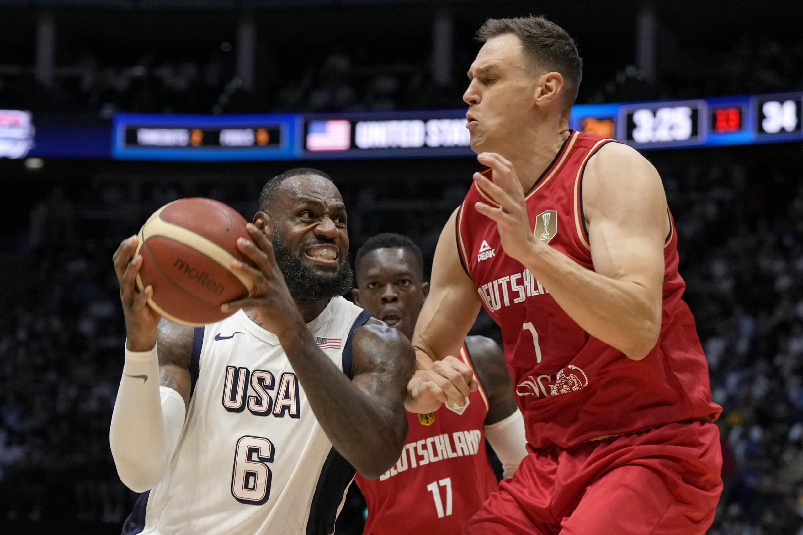 LeBron clutch again, Team USA beats Germany in Paris Olympics warmup