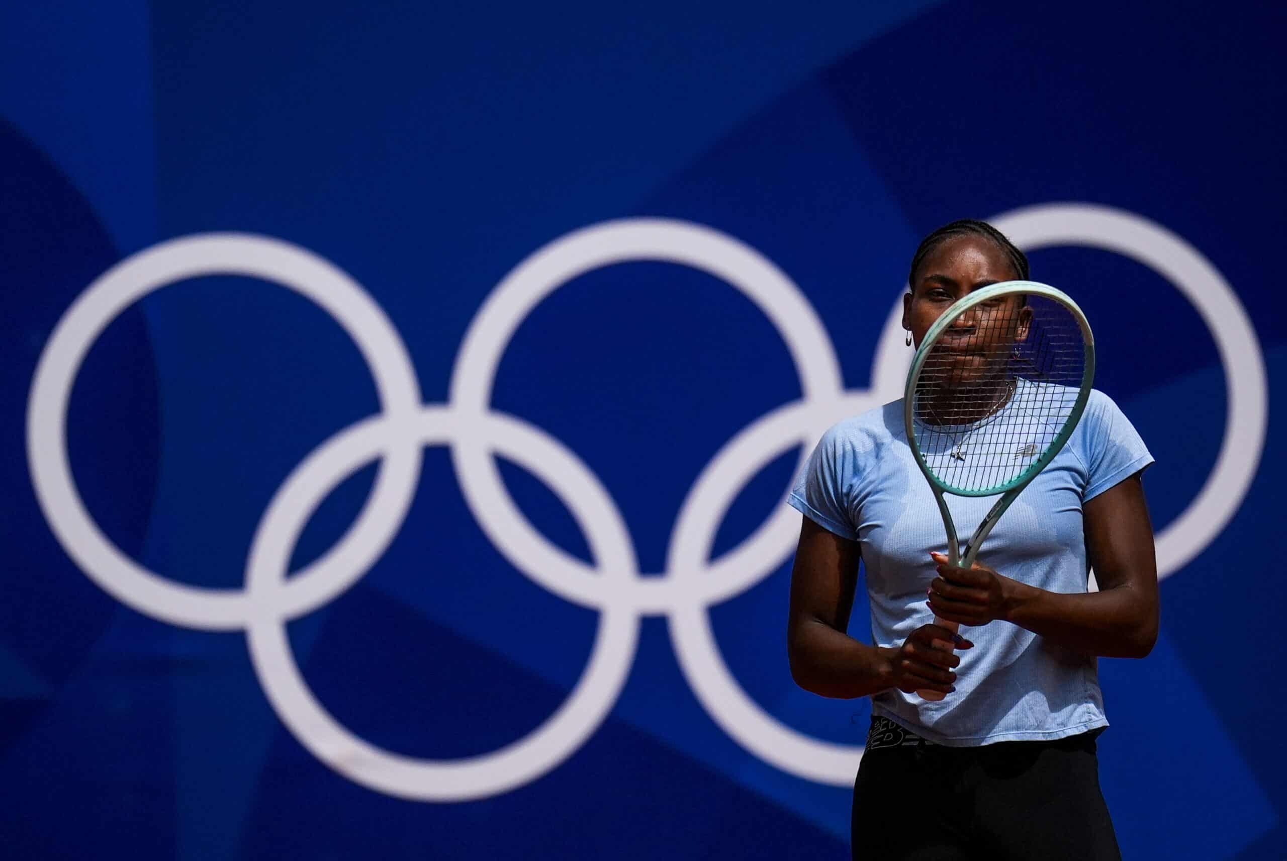 Coco Gauff  Team USA Paris Olympics 2024 flag bearer