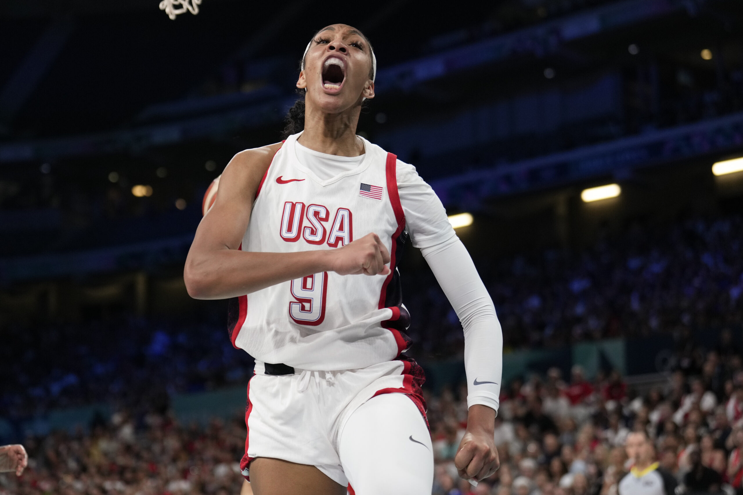 A'ja Wilson Paris Olympics 2024 Team USA basketball