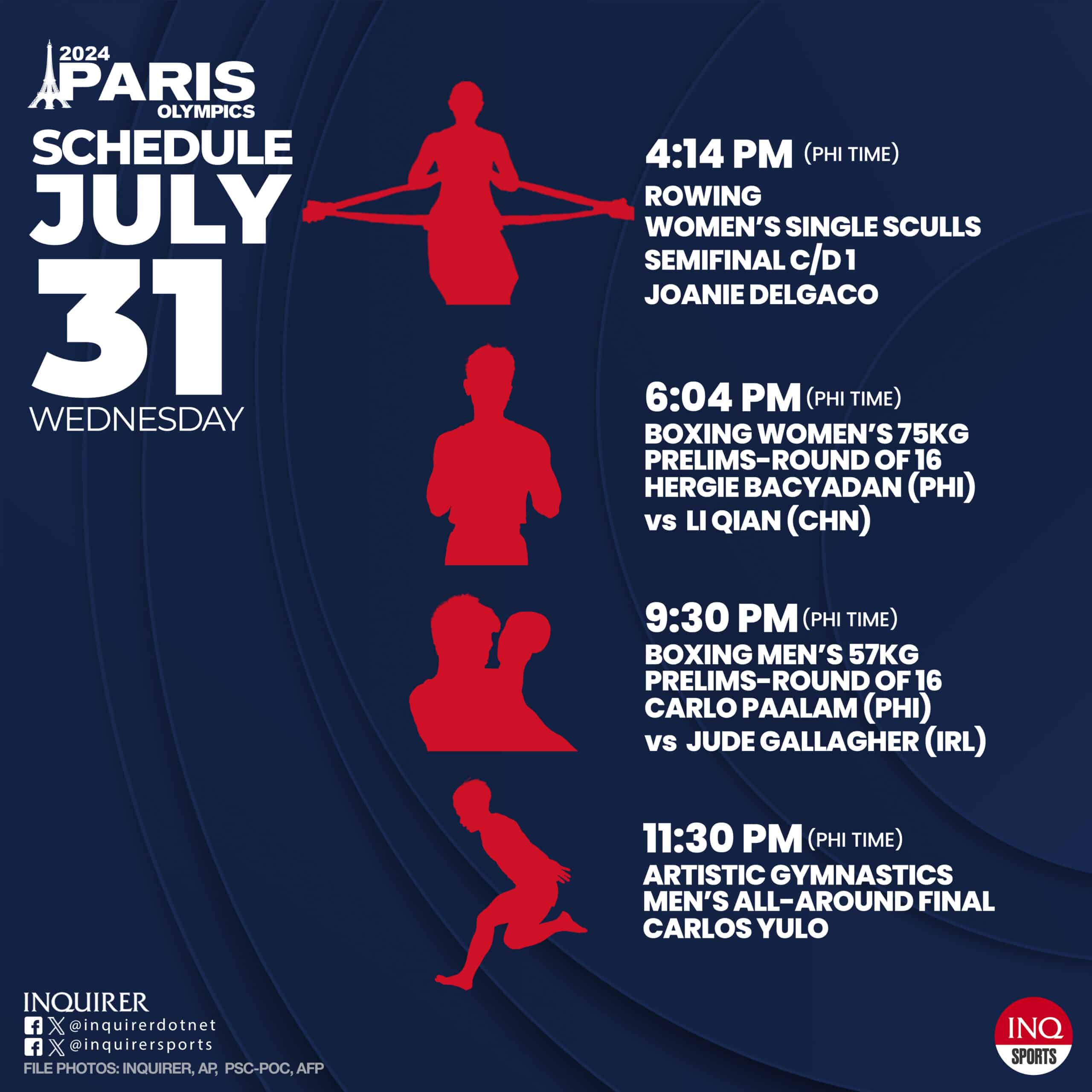 SCHEDULE: Team Philippines at Paris Olympics 2024 July 31