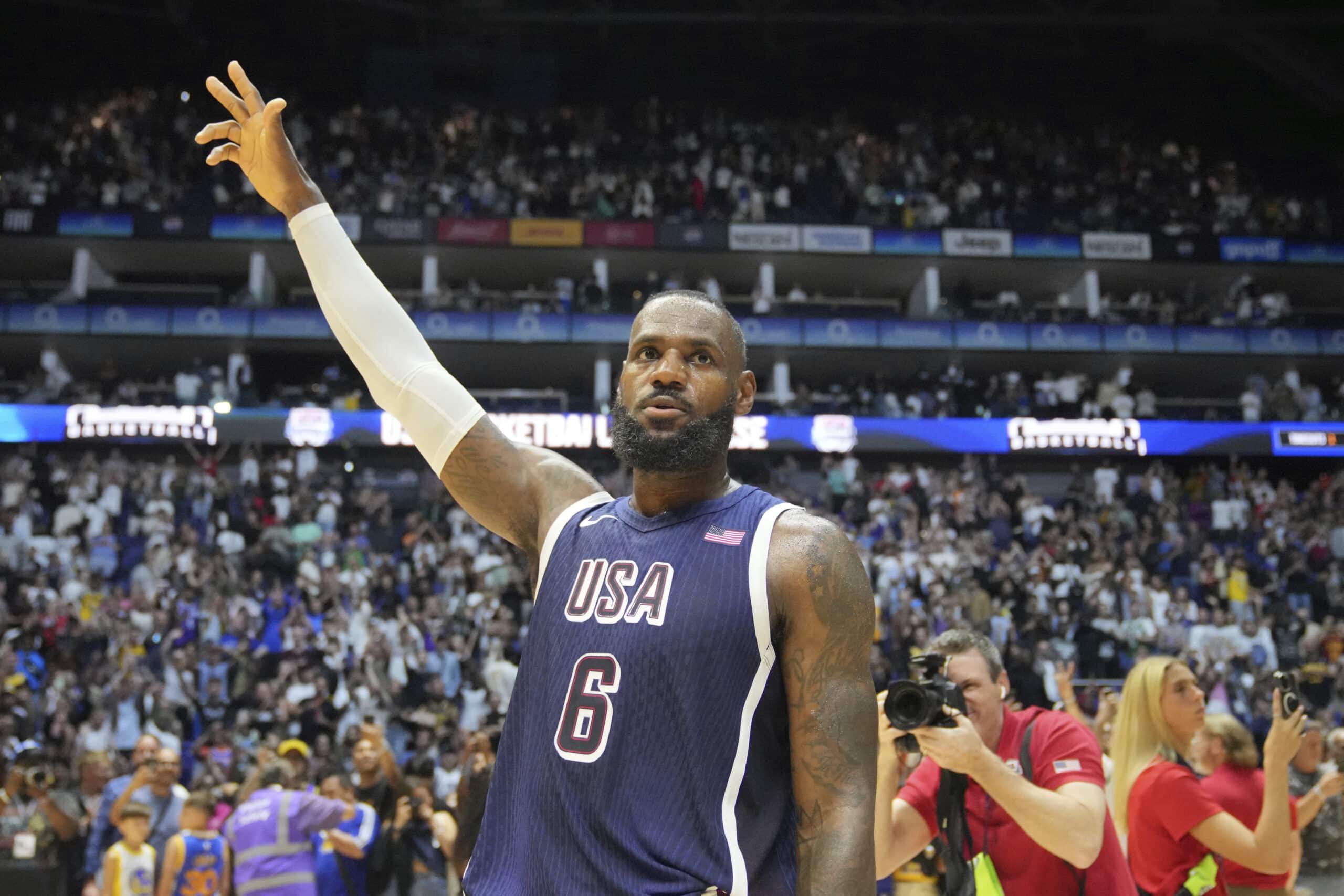 LeBron James Team USA beats South Sudan