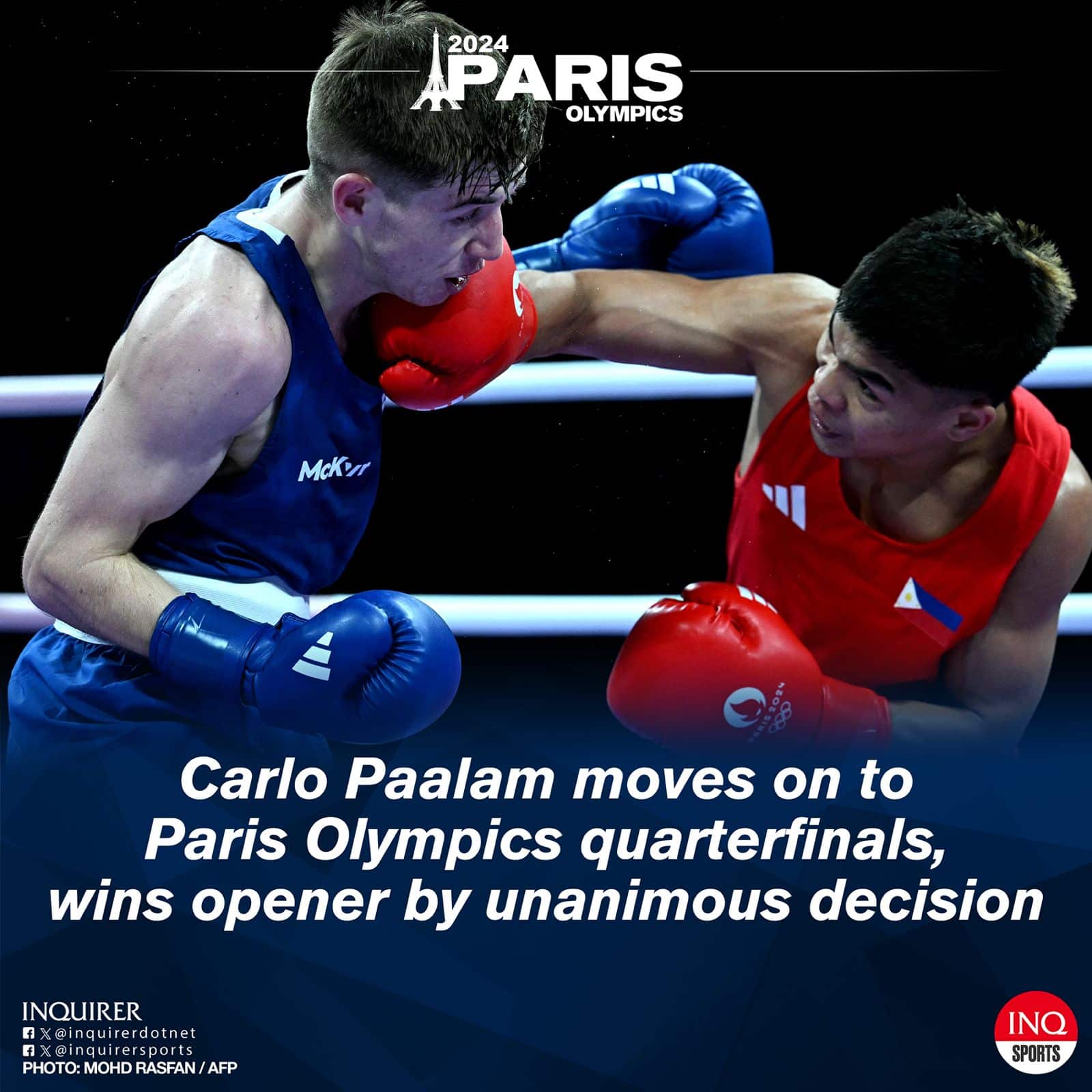 carlo paalam paris olympics 2024 boxing quarterfinals