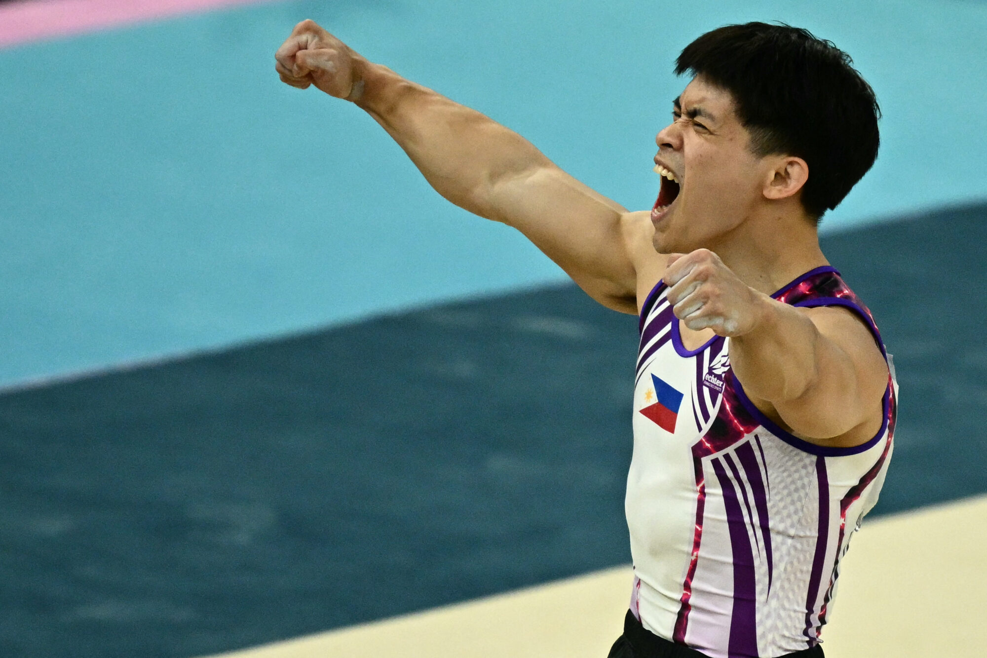 Team Philippines' Carlos Yulo Paris Olympics 2024 gymnastics gold medal