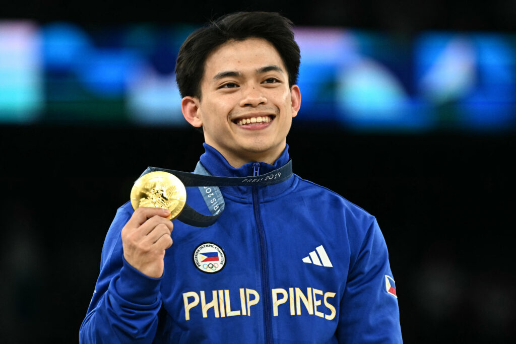 Hero's awaits gymnast Carlos Yulo