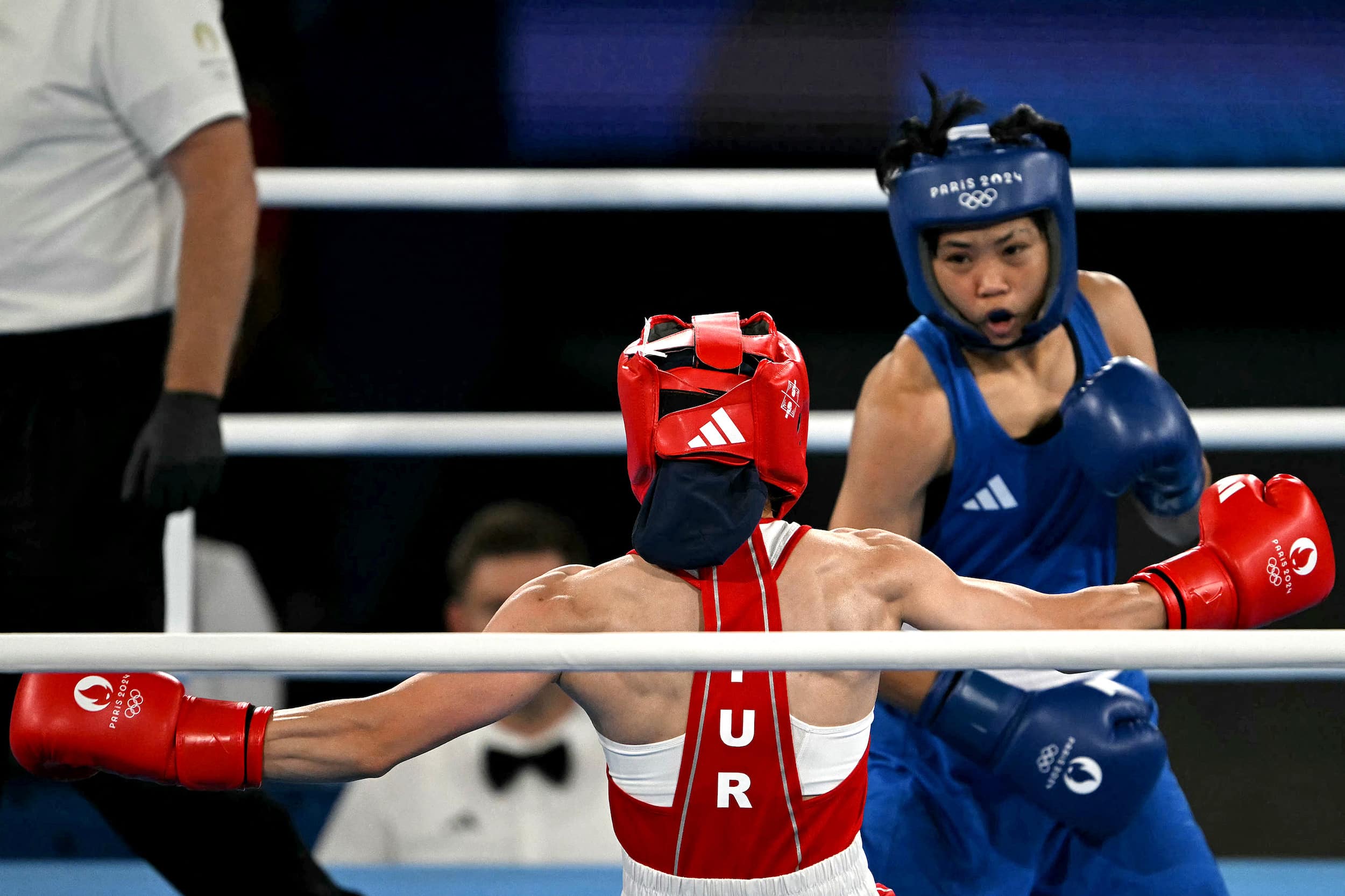 Aira Villegas bronze Paris Olympics 2024 women's boxing 50kg semifinal