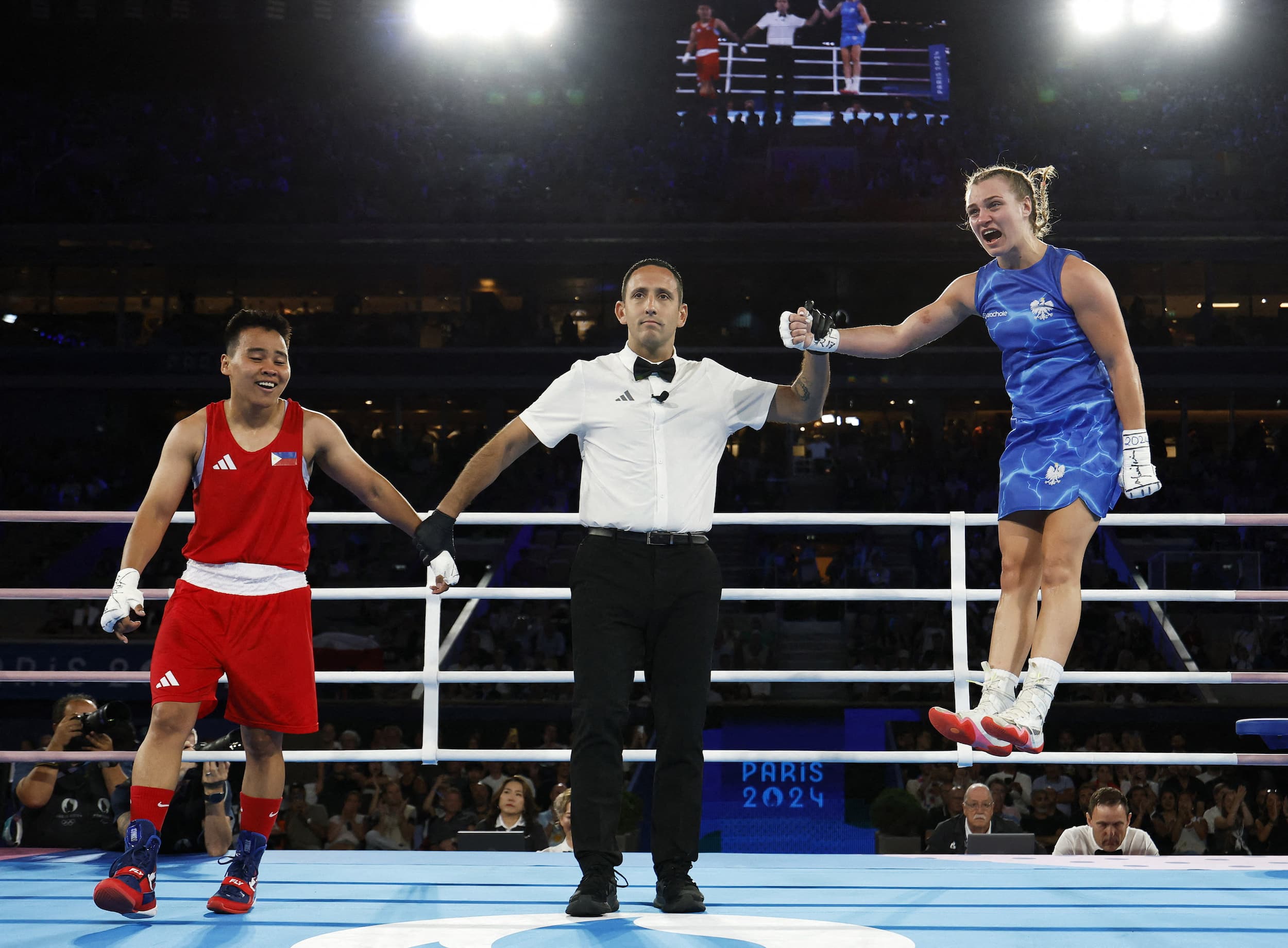 Nesthy Petecio Paris Olympics 2024 women's 57kg boxing semifinal