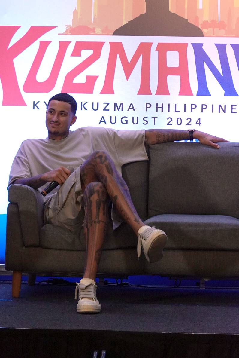 A work of art himself, heavily tattooed Kuzma an inspiring success story